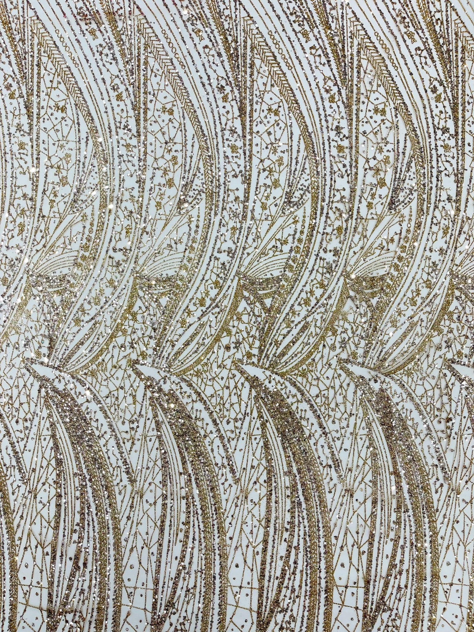 Geometric Fashion Glitter Design On A Mesh Lace Fabric| 58" Wide| Prom Dresses.