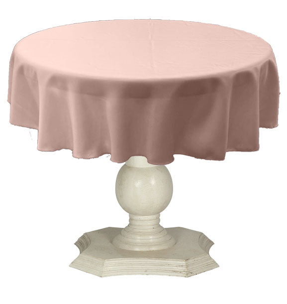 Tablecloth Solid Dull Bridal Satin Overlay for Small Coffee Table Seamless. 51" Round