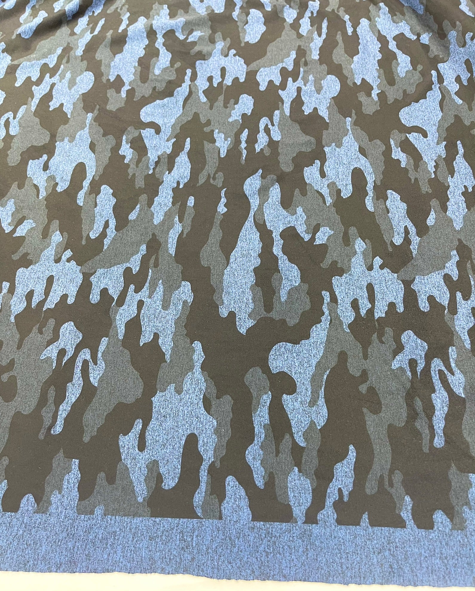 Heather Gray Camouflage Polyester Spandex 58" Wide/Sold By The Yard.