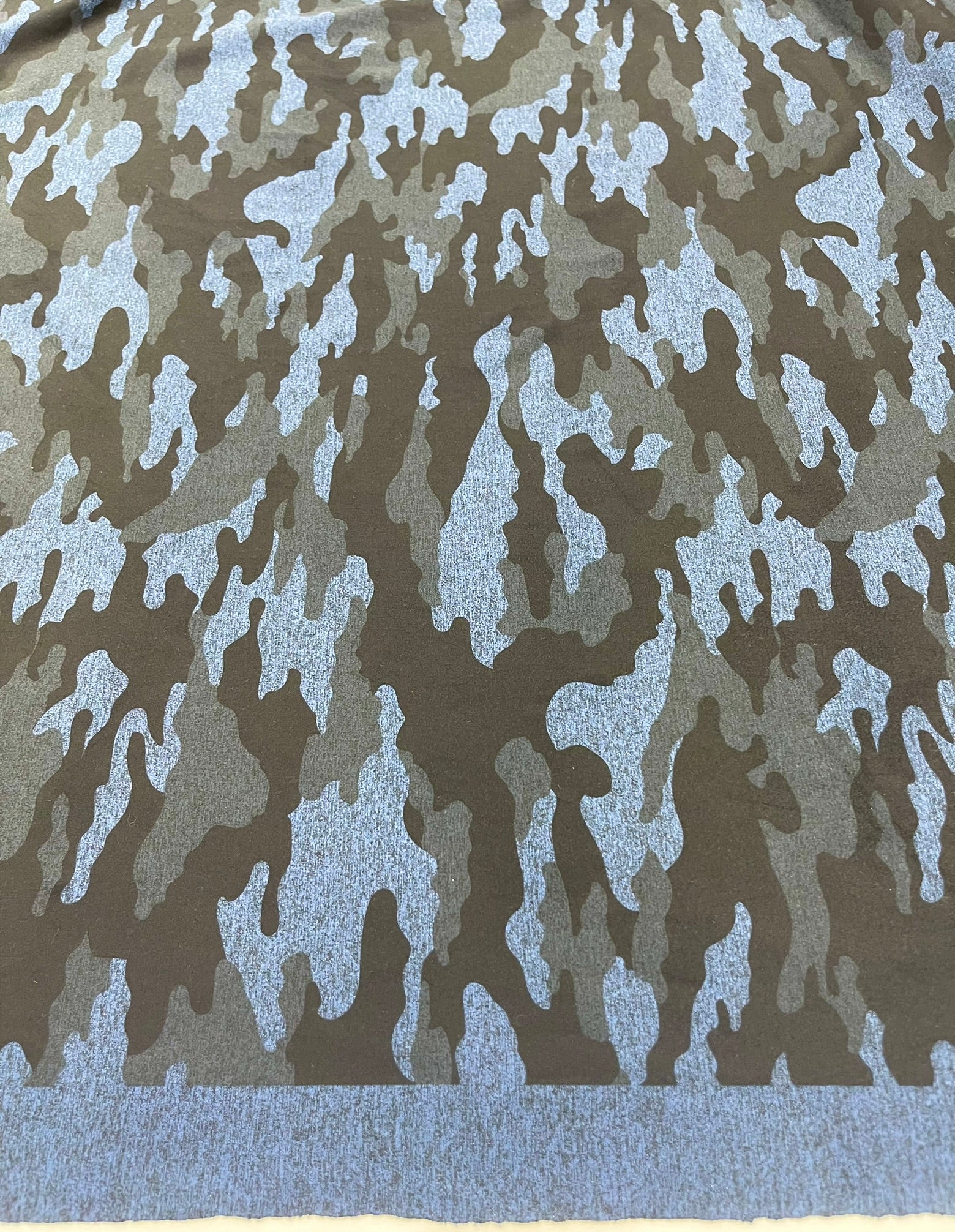 Heather Gray Camouflage Polyester Spandex 58" Wide/Sold By The Yard.