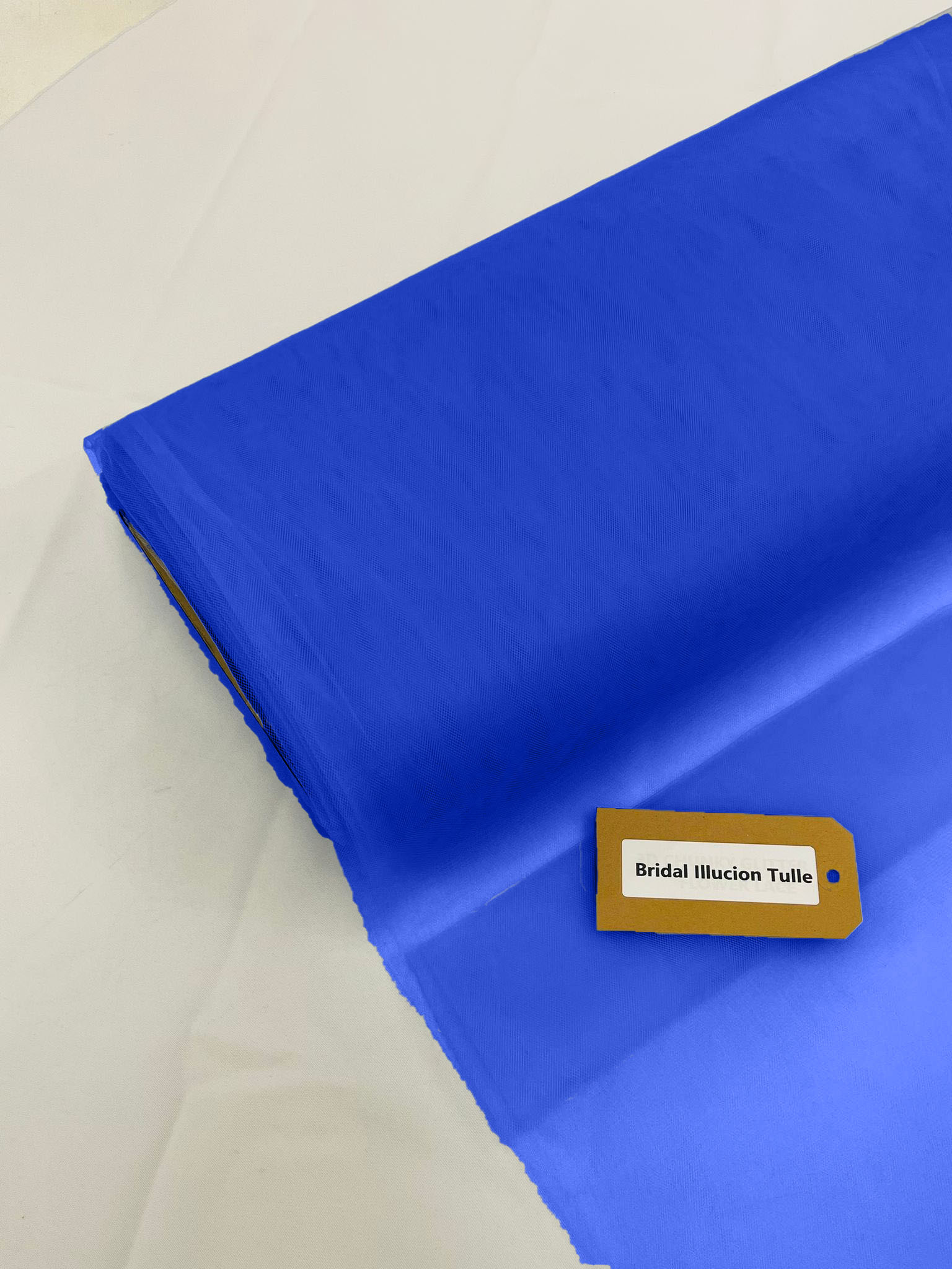Royal Blue - Bridal Illusion Tulle 108"Wide Polyester Premium Tulle Fabric Bolt, By The Roll.