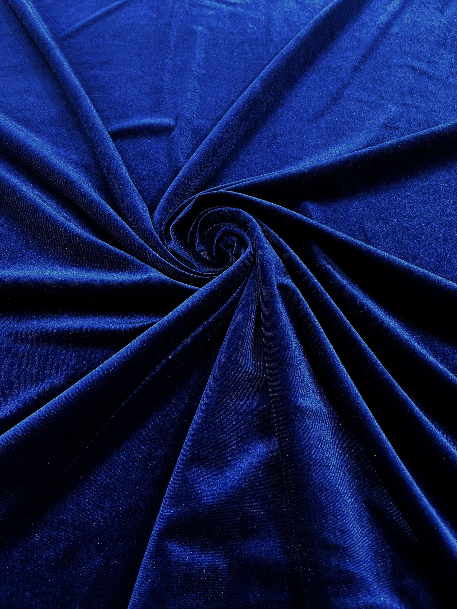 Royal Blue Stretch Velvet Polyester Spandex 60" Wide | Plush Velvet For Christmas, Apparel, Cosplay, Curtains, Decoration, Costume