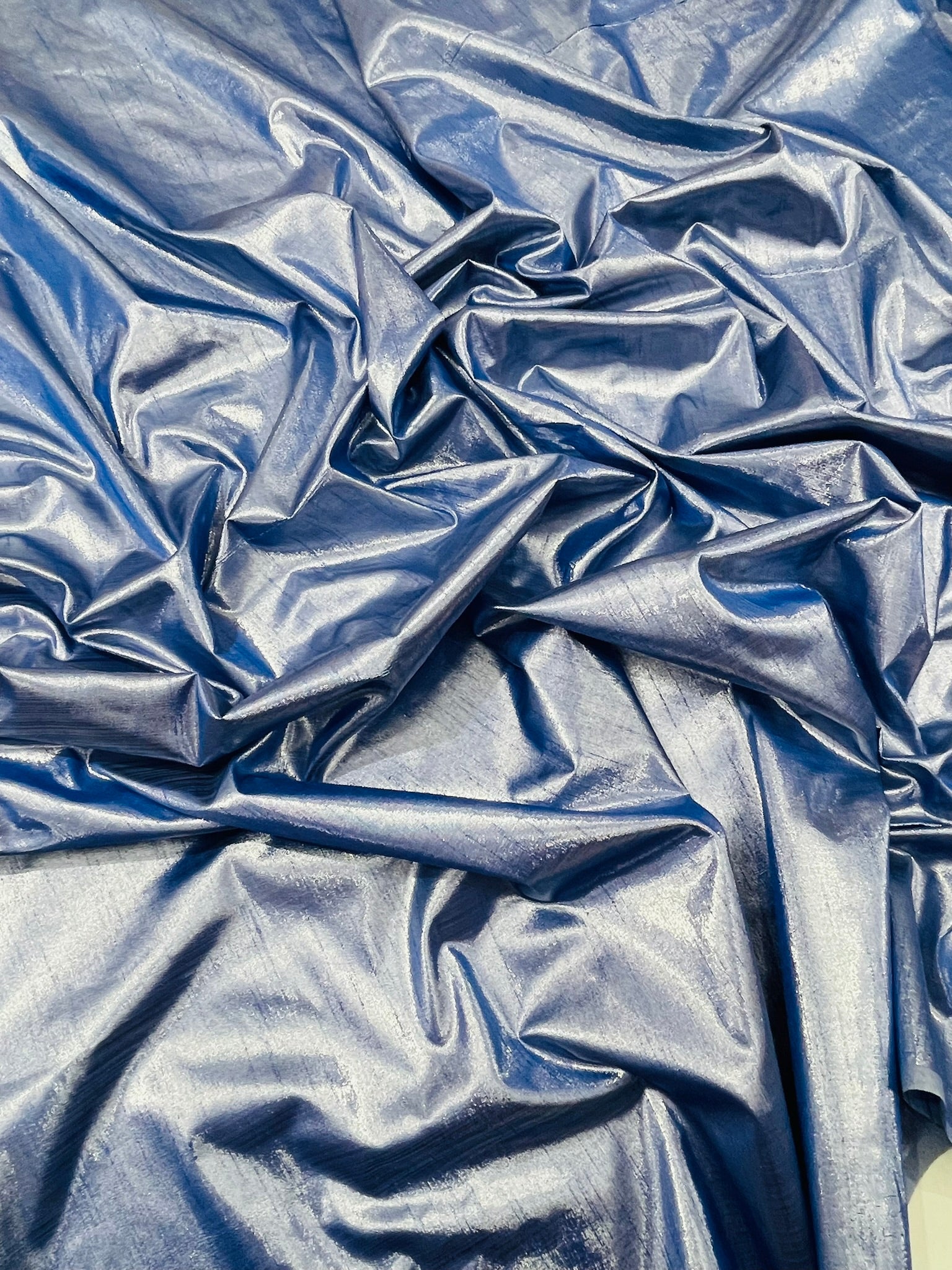 Metallic Polyester Dupioni Faux Silk Fabric | 55" Wide Wedding, Home Decor.