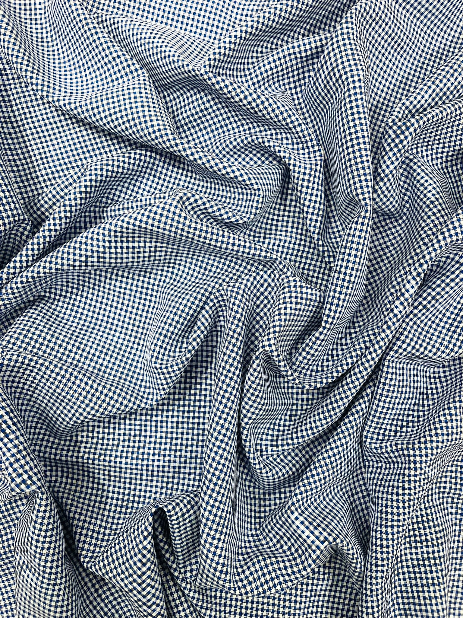 Gingham 1/8” Squares, Polyester Checkered Fabric 58” Wide.