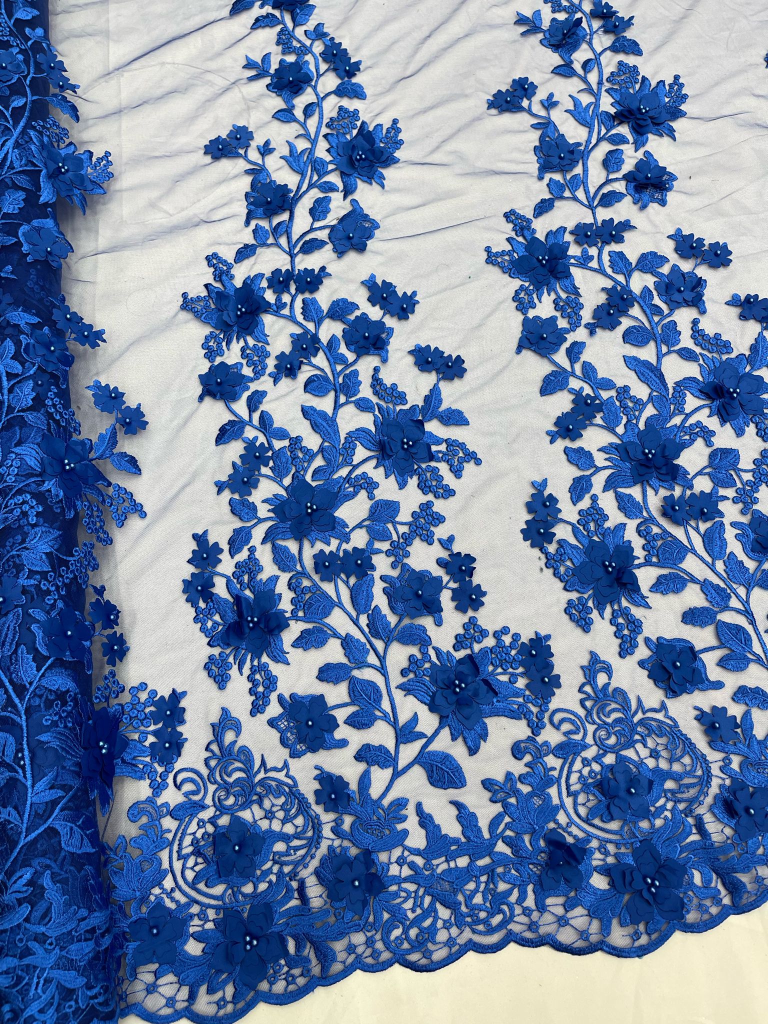 3D FLORAL PRINCESS LACE (by the yard)