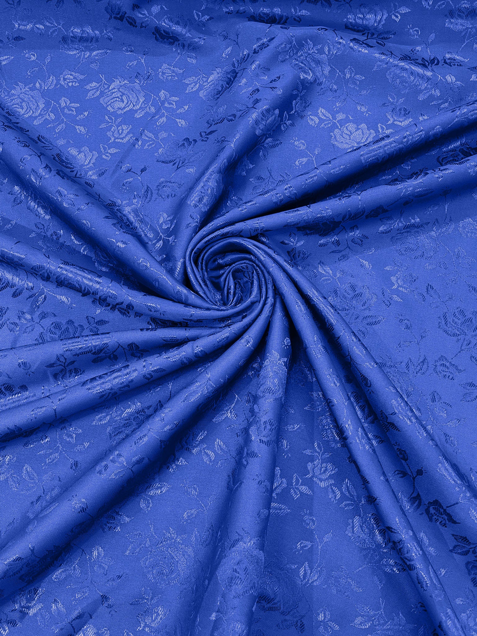 60" Wide Polyester Flower Brocade Jacquard Satin Fabric, Sold By The Yard.