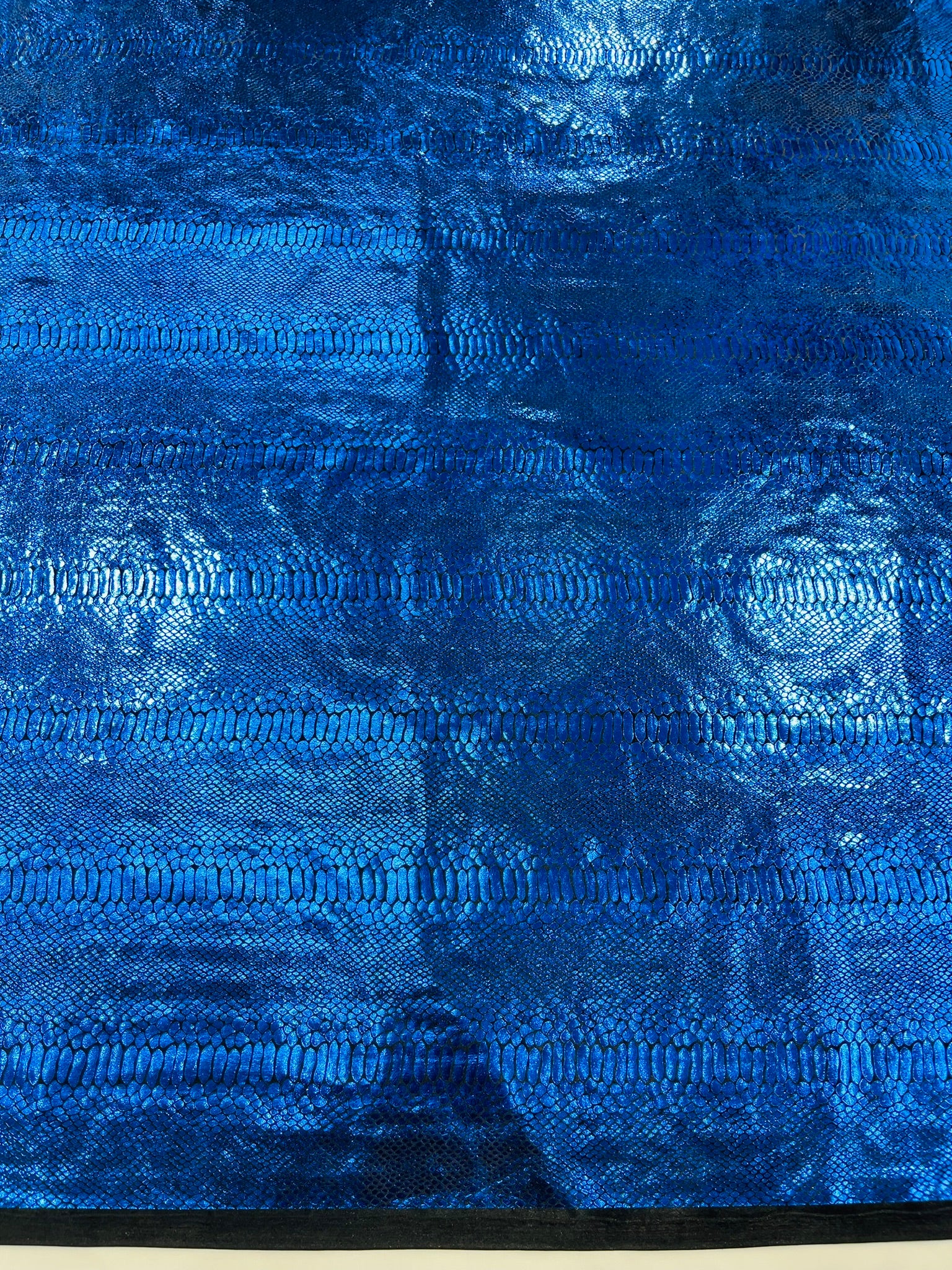 Illusion Foil Mamba Snake Design Stretch Velvet Fabric 58" Wide| Costume.