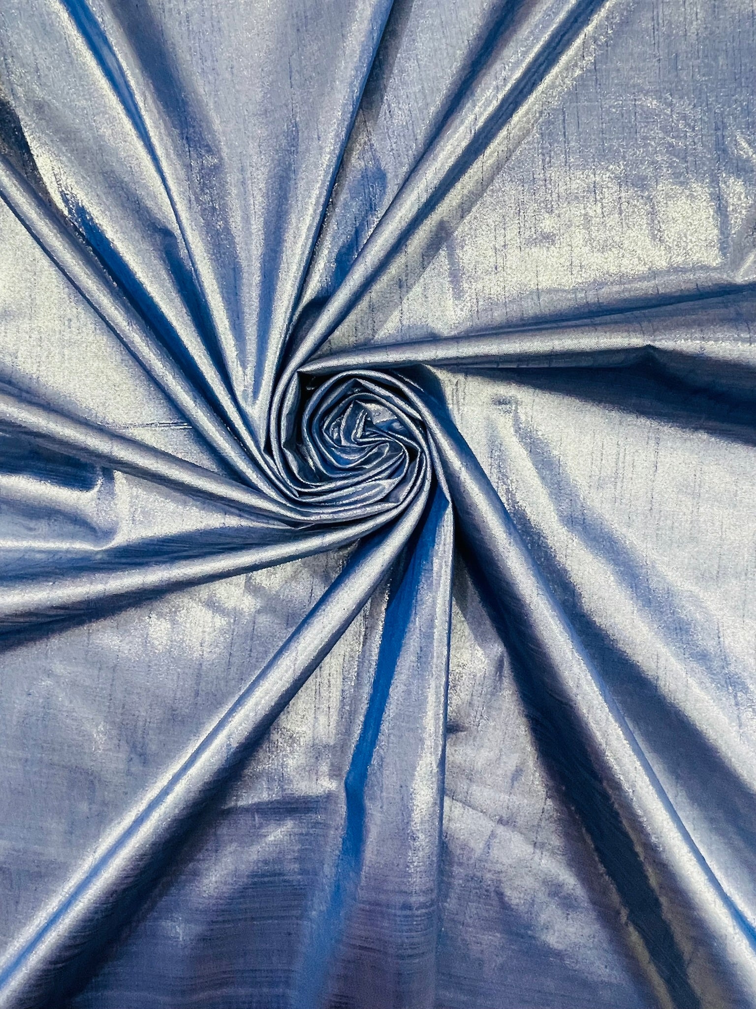 Metallic Polyester Dupioni Faux Silk Fabric | 55" Wide Wedding, Home Decor.