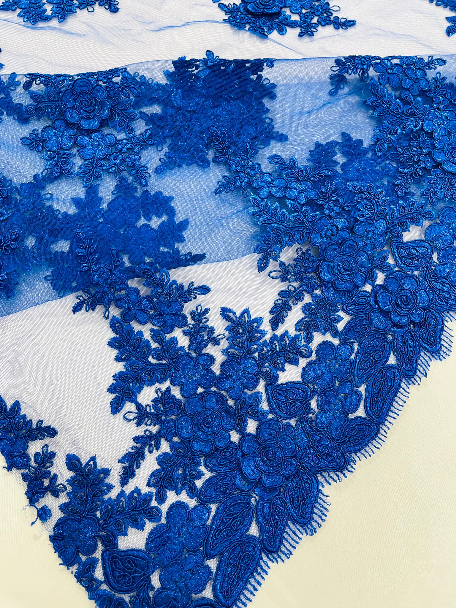 CORDED LACE 3D FLORAL (by the yard)