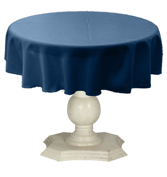 Tablecloth Solid Dull Bridal Satin Overlay for Small Coffee Table Seamless. 54" Round