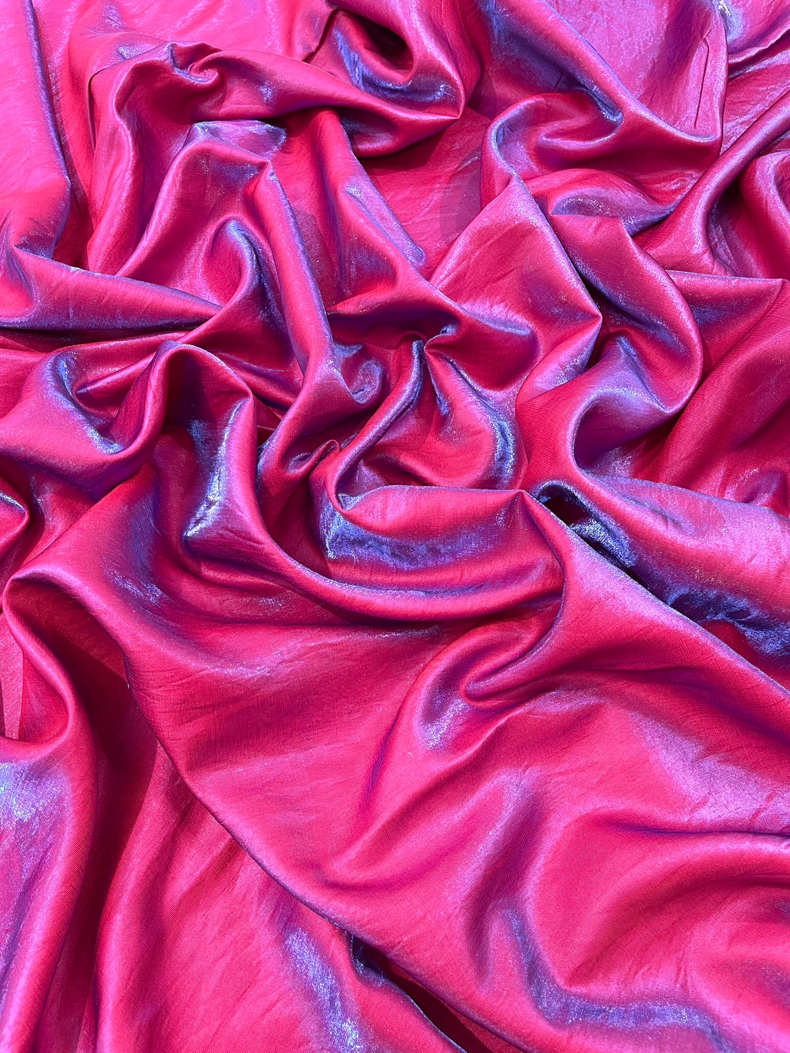 Iridescent Liquid Dupioni Fabric 58" Wide| Costume, Dressmaking, Flowing Lightweight Material