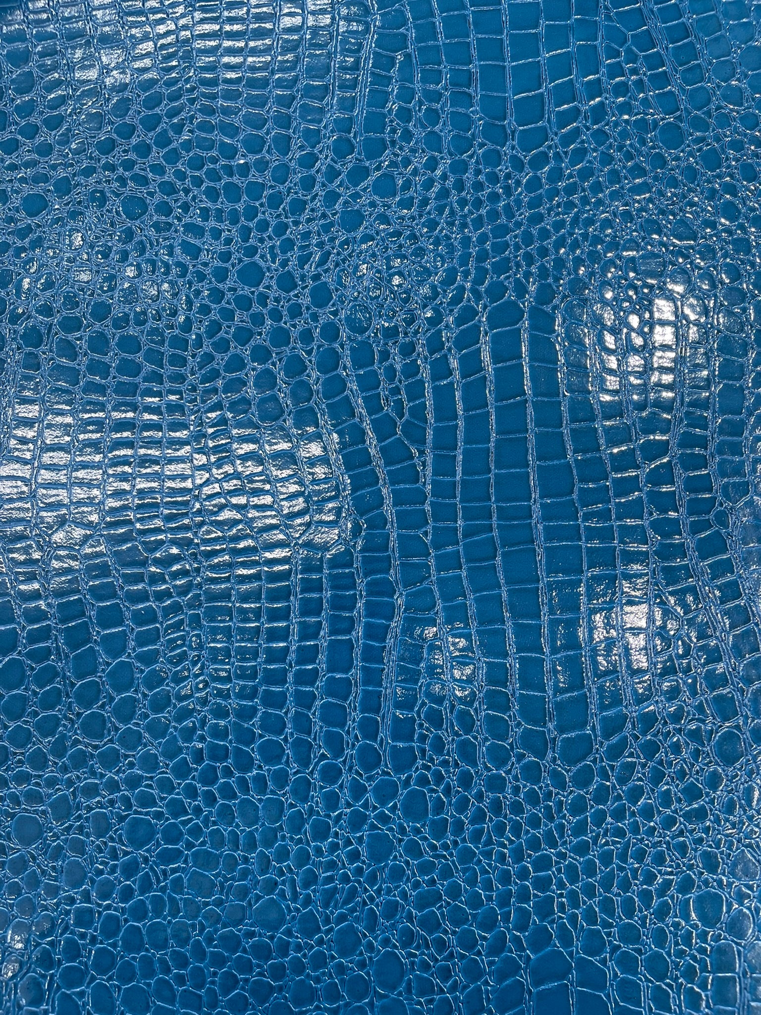 Shiny Alligator 3D Embossed Vinyl Fabric, 54" Wide Upholstery Crafting Accessories Applications