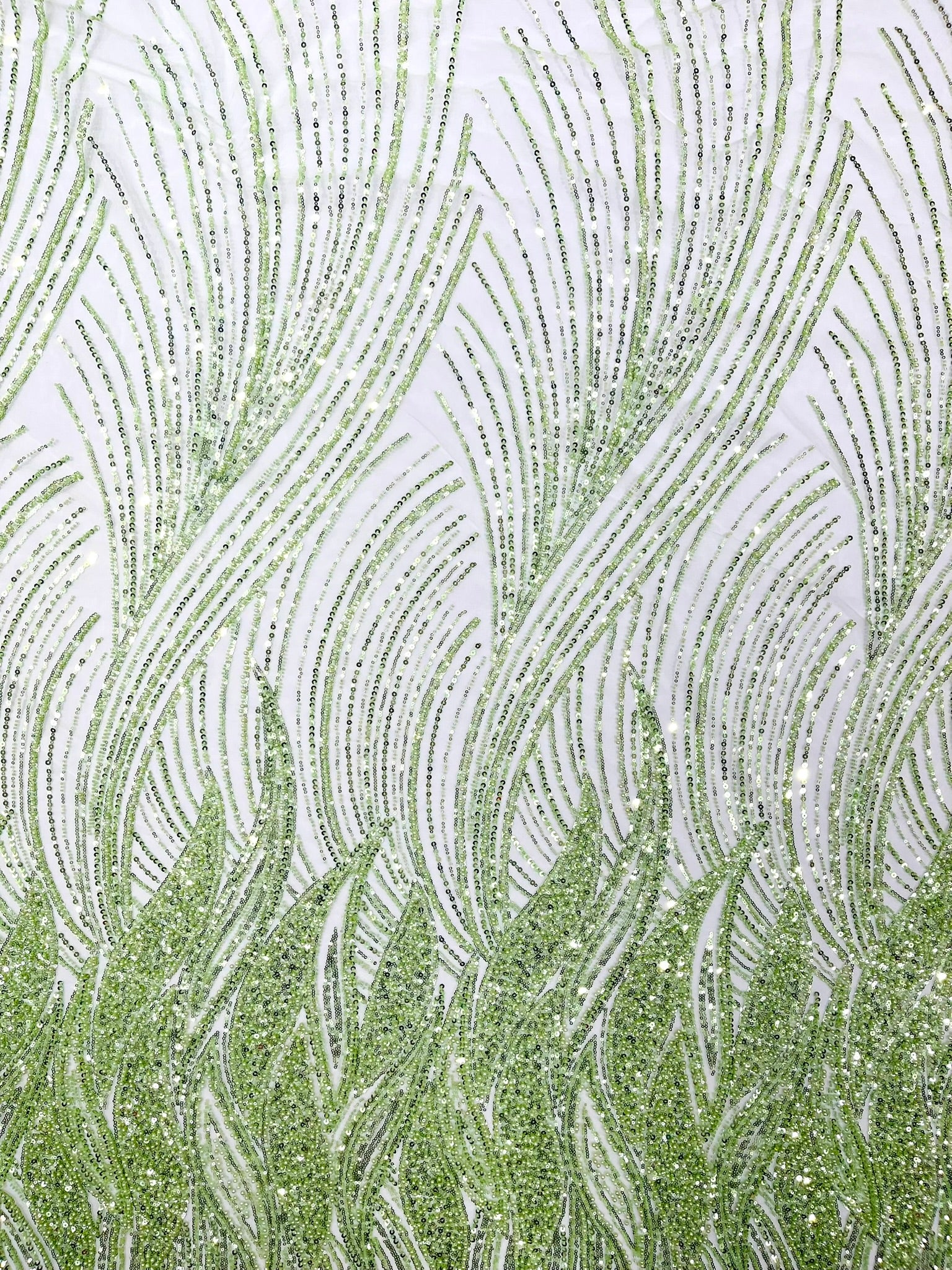 Flame Fashion Beaded Lace Fabric| Prom| Wedding| By The Yard.