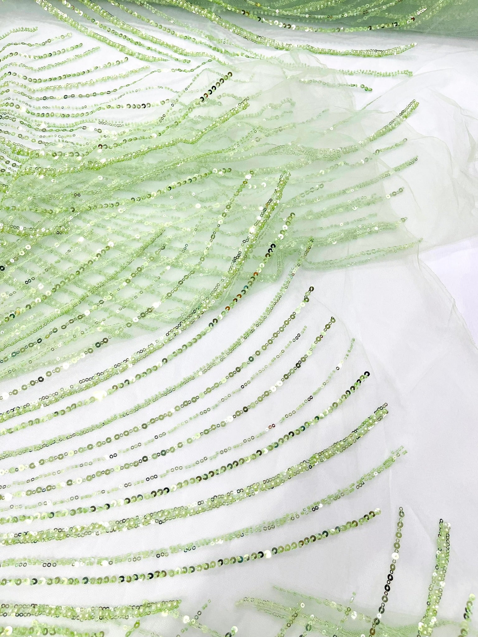 Flame Fashion Beaded Lace Fabric| Prom| Wedding| By The Yard.