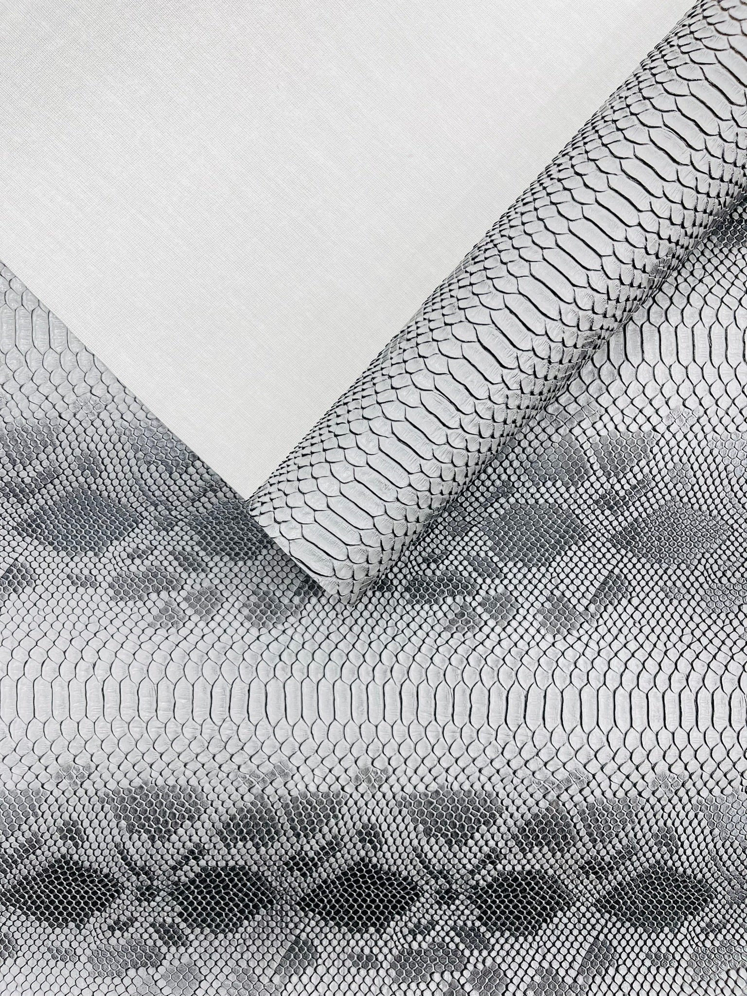 Viper Snake Skin Texture Faux Leather Fabric| 54" Wide| Upholstery| Bags.