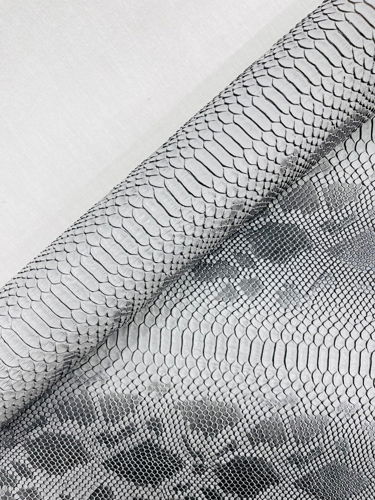 Viper Snake Skin Texture Faux Leather Fabric| 54" Wide| Upholstery| Bags.