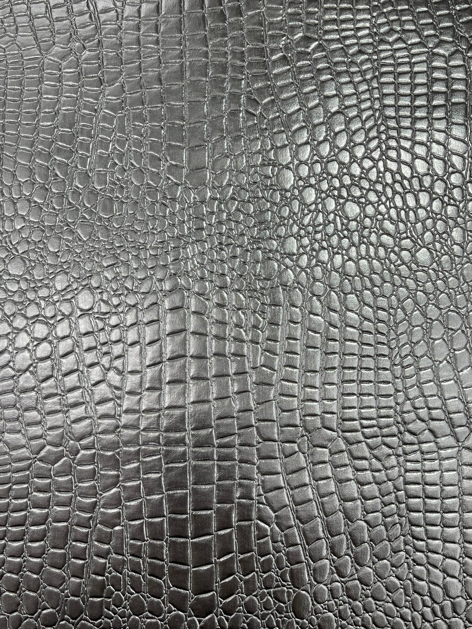 Shiny Alligator 3D Embossed Vinyl Fabric, 54" Wide Upholstery Crafting Accessories Applications