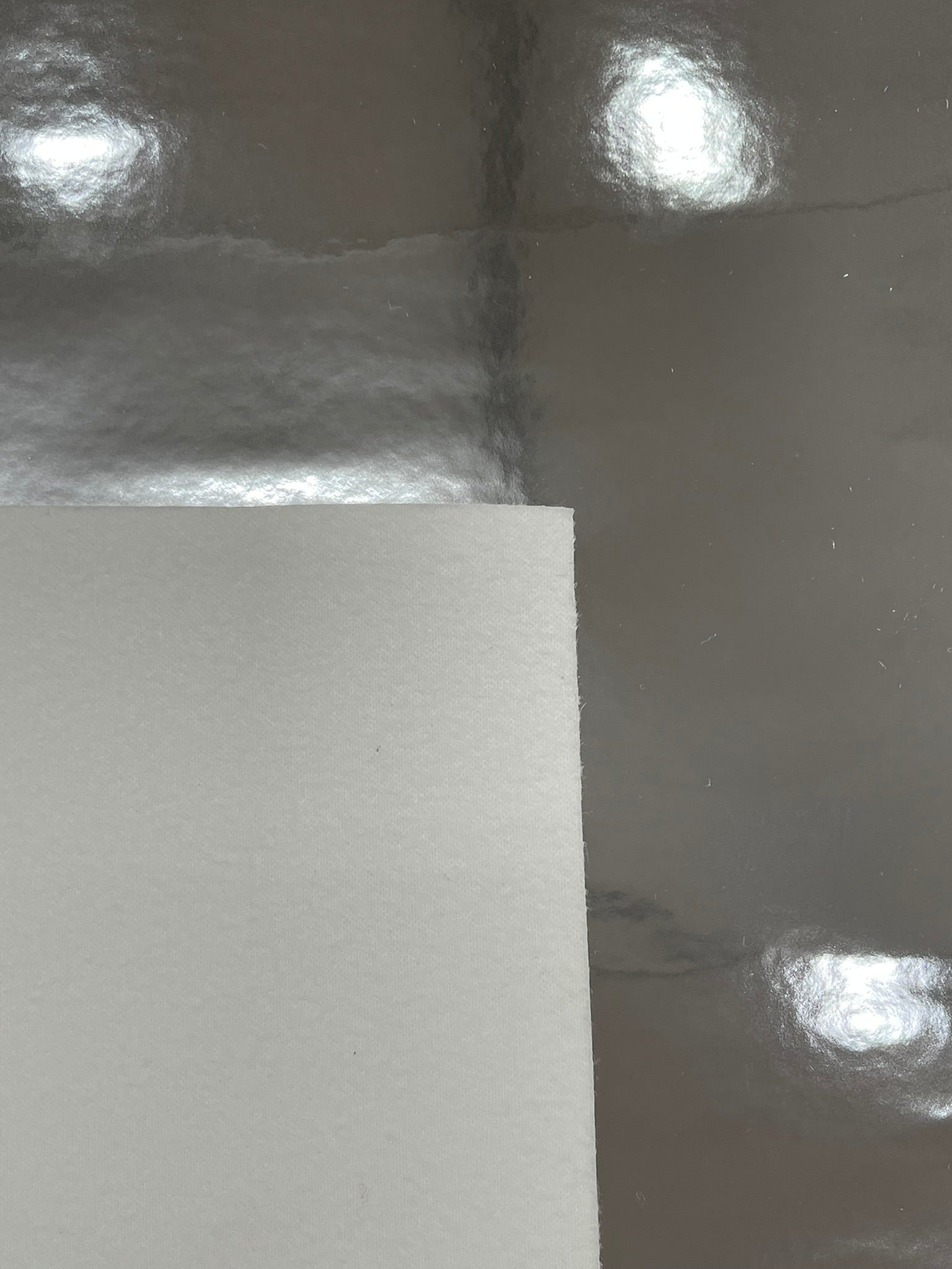 Chrome Mirror Reflective Vinyl Fabric / Crafting Apparel Upholstery Vinyl Fabric 54" Wide