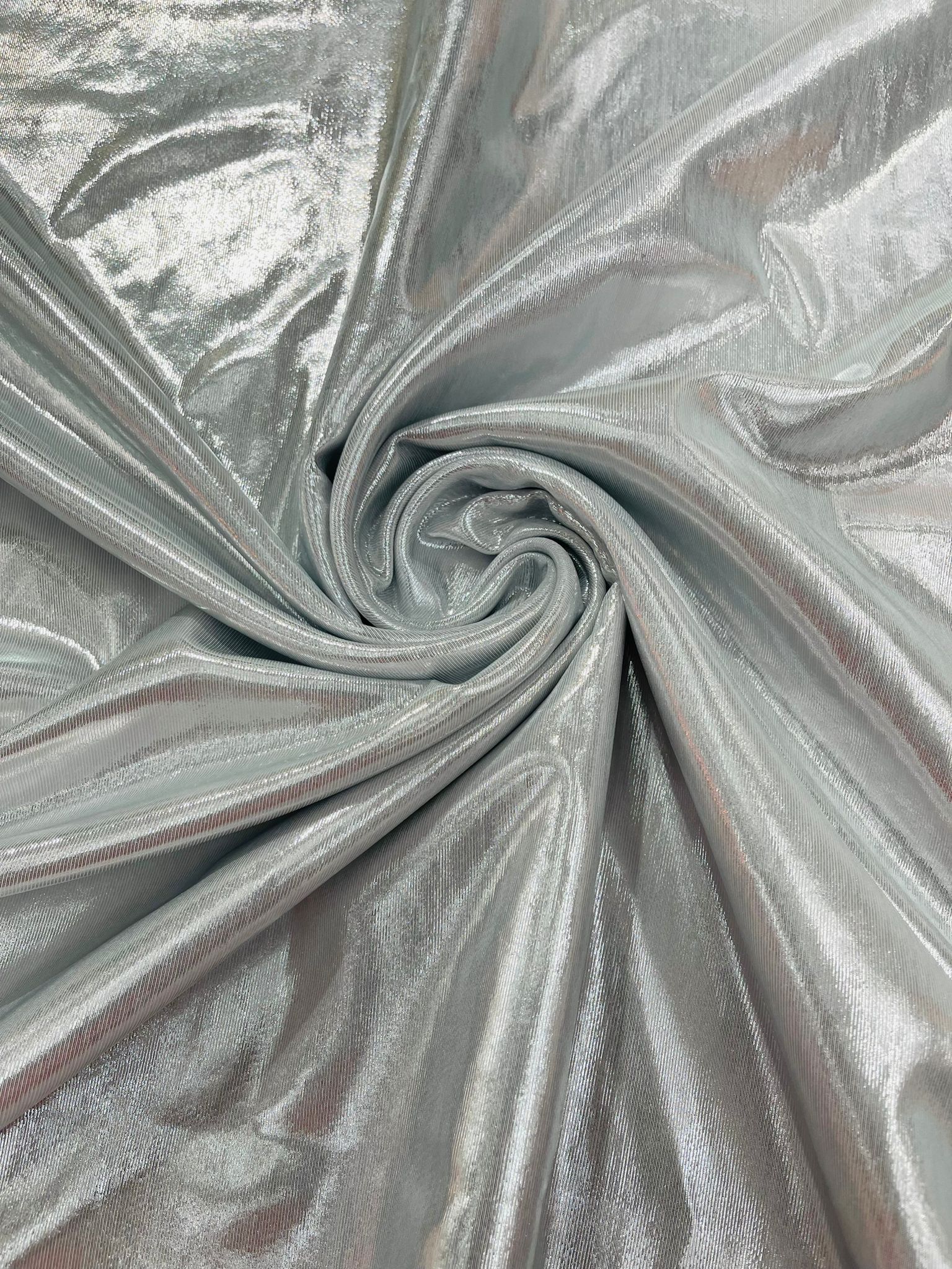 Metallic Lame Foil/ Polyester Fabric/Stretch Fabric/Light Weight/ 58 Inches Wide.