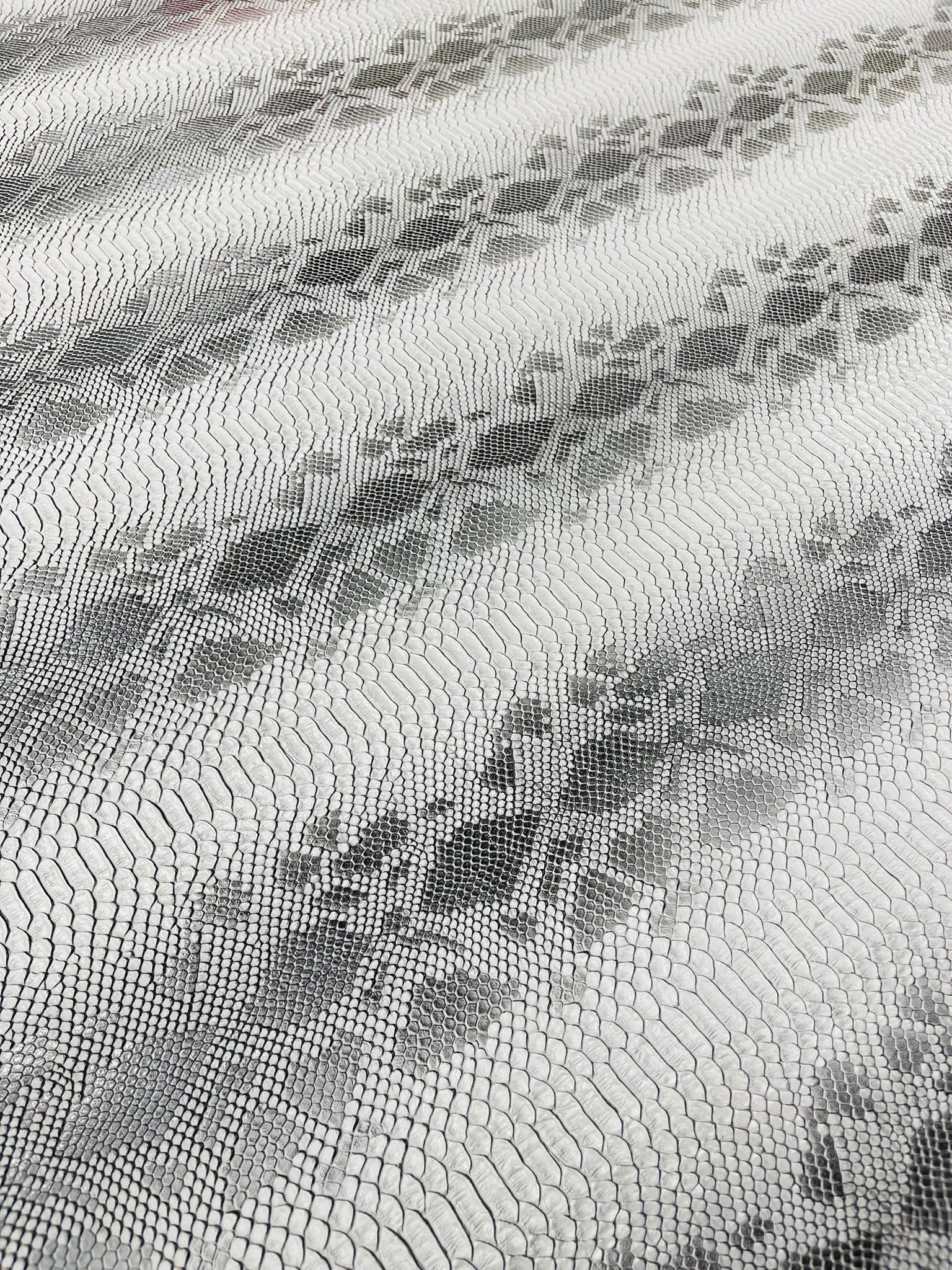 Viper Snake Skin Texture Faux Leather Fabric| 54" Wide| Upholstery| Bags.