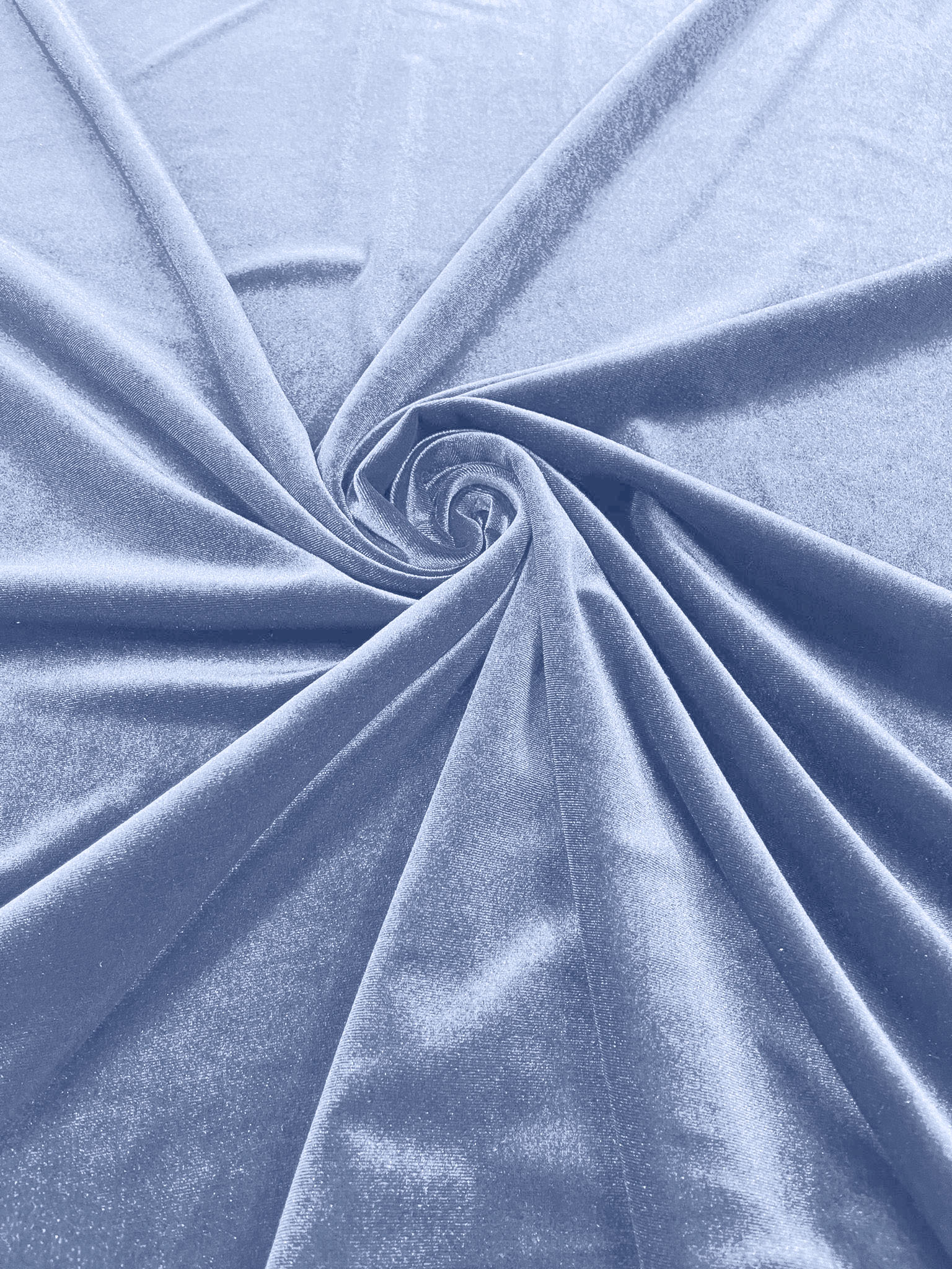 Sky Blue Stretch Velvet Polyester Spandex 60" Wide | Plush Velvet For Christmas, Apparel, Cosplay, Curtains, Decoration, Costume