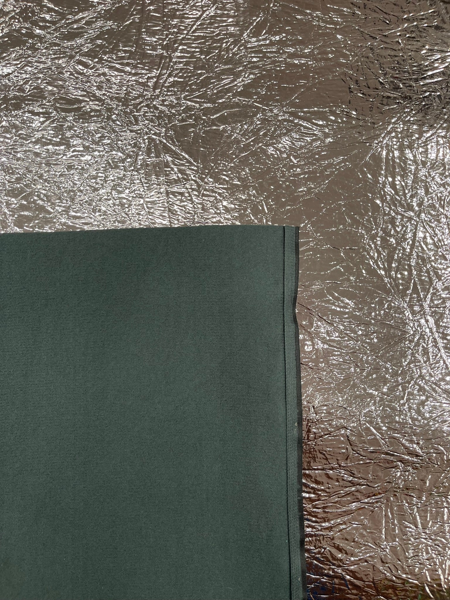 Crush Chrome Mirror Shiny Vinyl 54" Wide, Upholstery Crafting Accessories Applications.