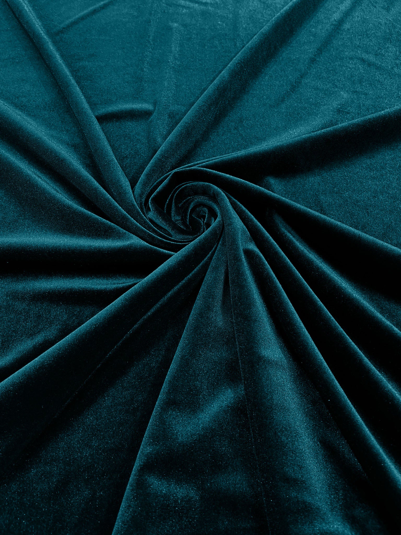 Teal Green Stretch Velvet Polyester Spandex 60" Wide | Plush Velvet For Christmas, Apparel, Cosplay, Curtains, Decoration, Costume