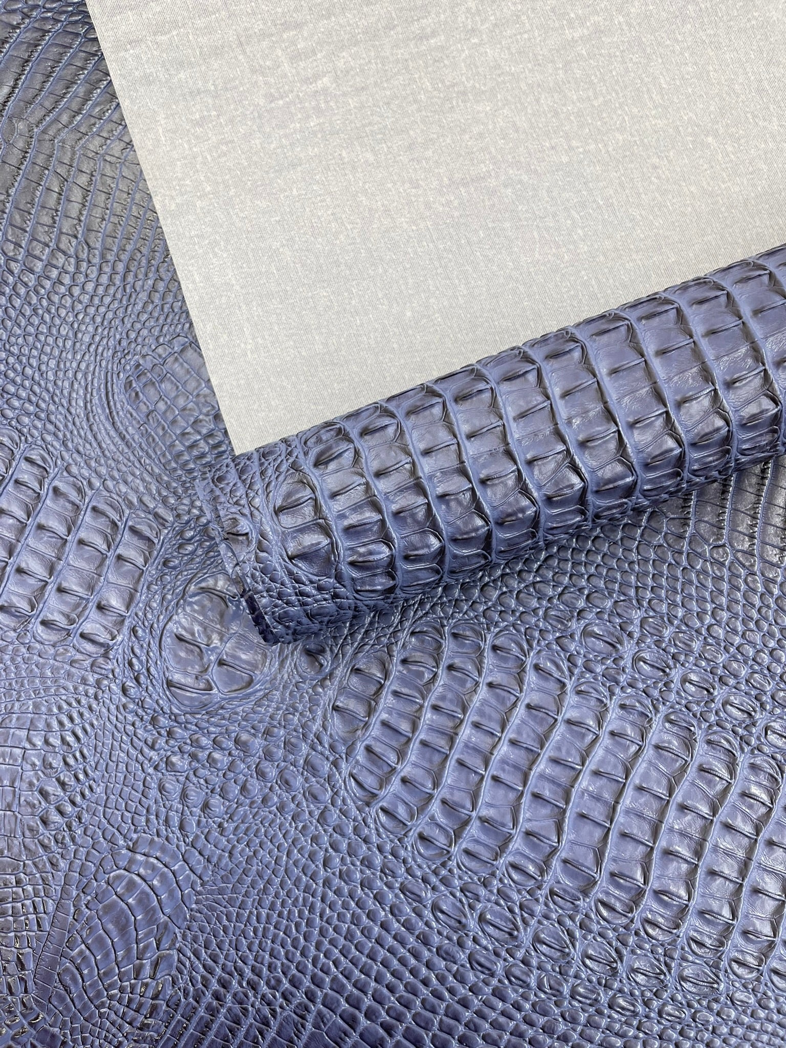 Florida Gator 3D Embossed Vinyl Fabric / 2 Tone Crocodile Vinyl Leather 54" Wide