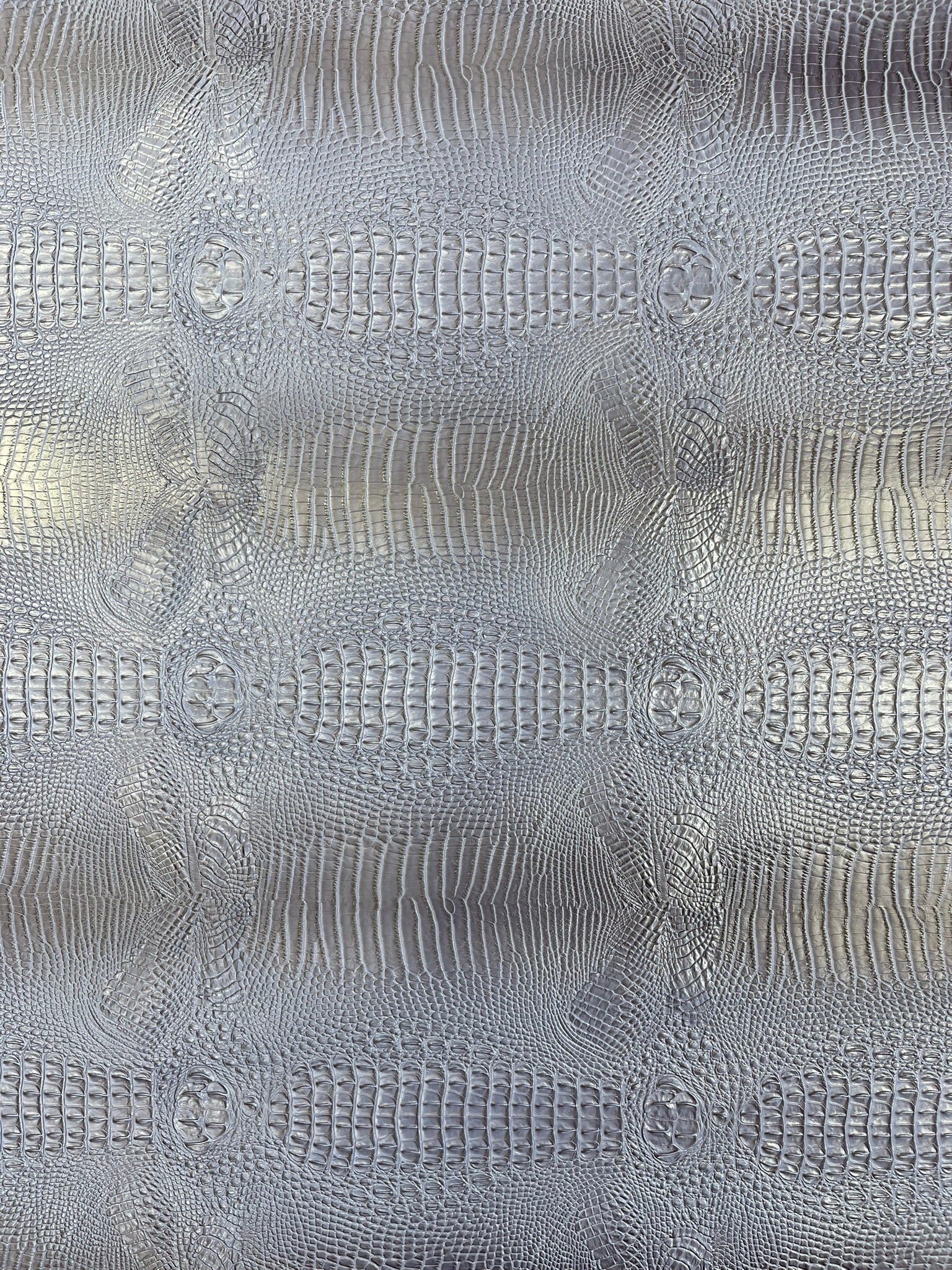 Florida Gator 3D Embossed Vinyl Fabric / 2 Tone Crocodile Vinyl Leather 54" Wide