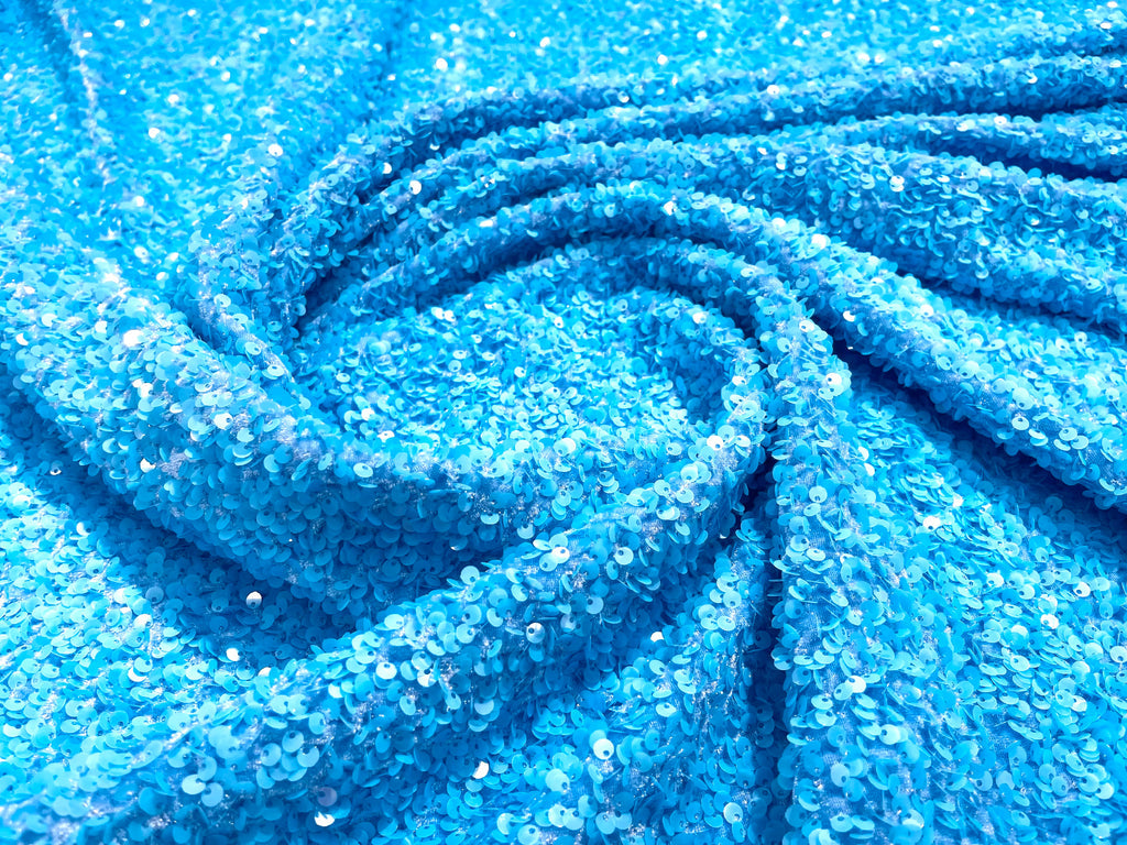 Sequin Velvet Stretch 5mm fabric 58"Wide-Prom-Nightgown fabric- Sold by the yard.