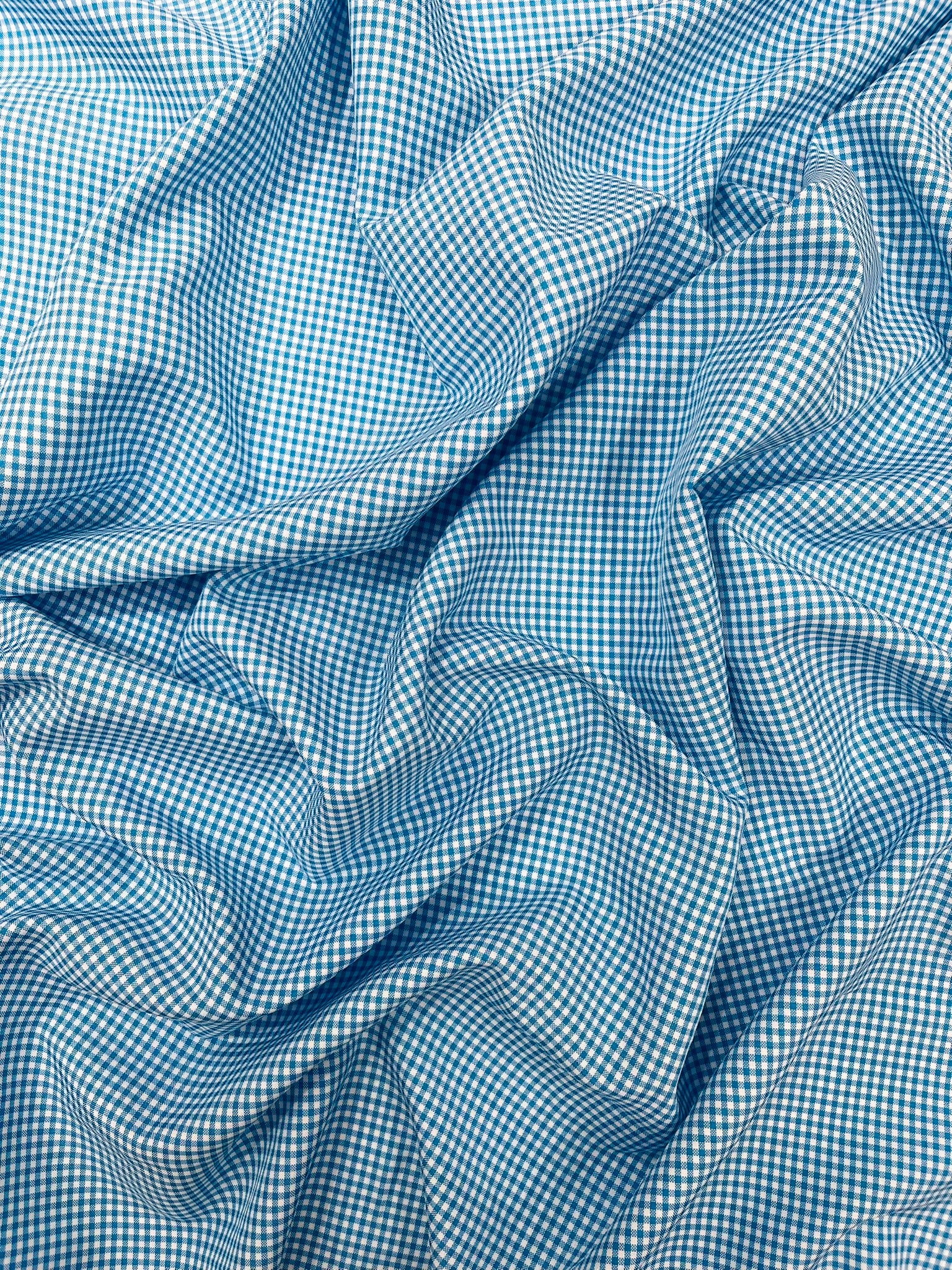 Gingham 1/8” Squares, Polyester Checkered Fabric 58” Wide.