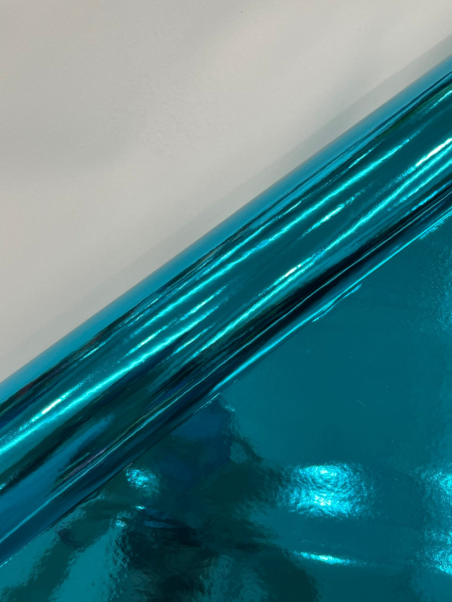 Chrome Mirror Reflective Vinyl Fabric / Crafting Apparel Upholstery Vinyl Fabric 54" Wide