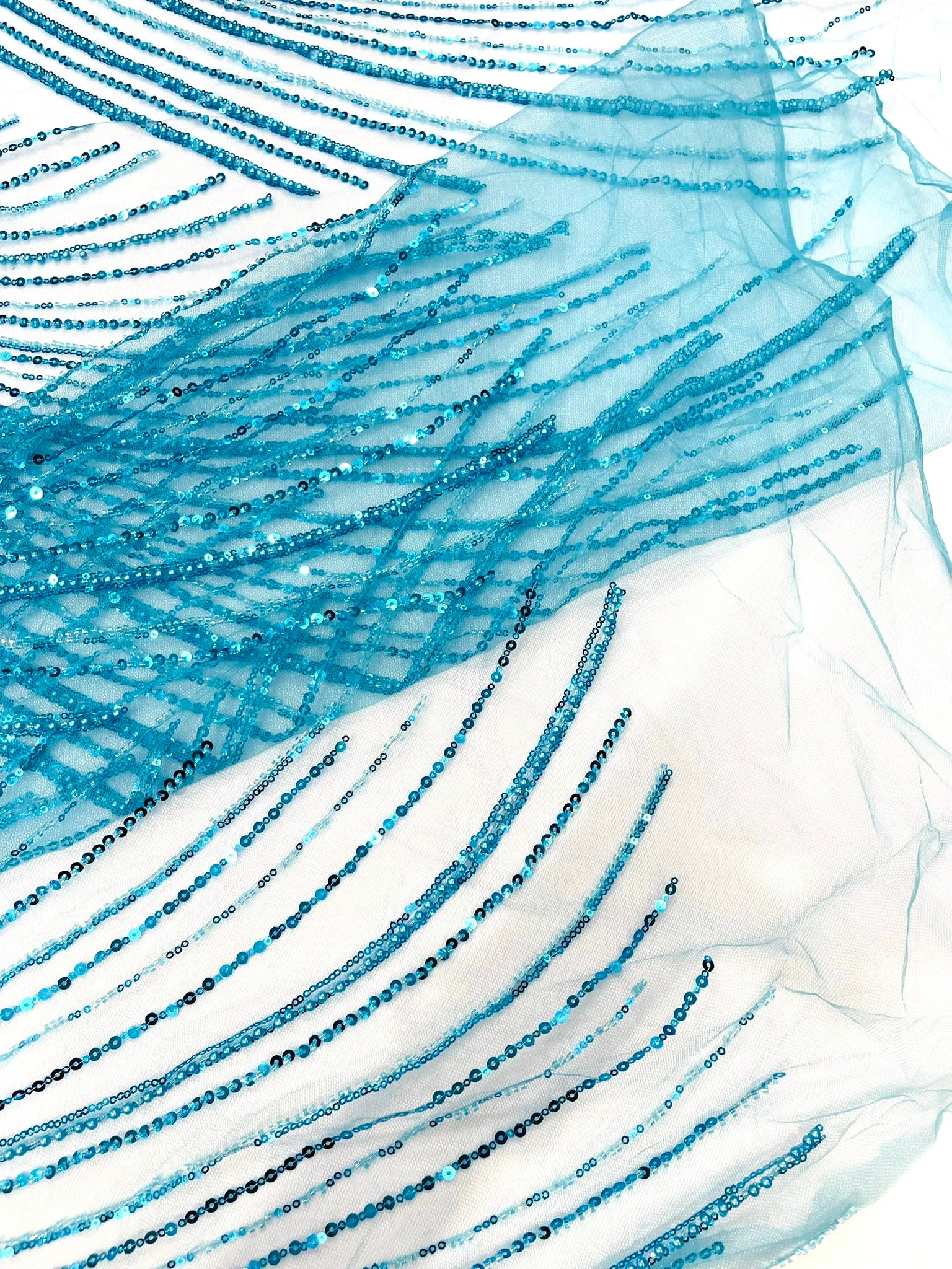 Flame Fashion Beaded Lace Fabric| Prom| Wedding| By The Yard.