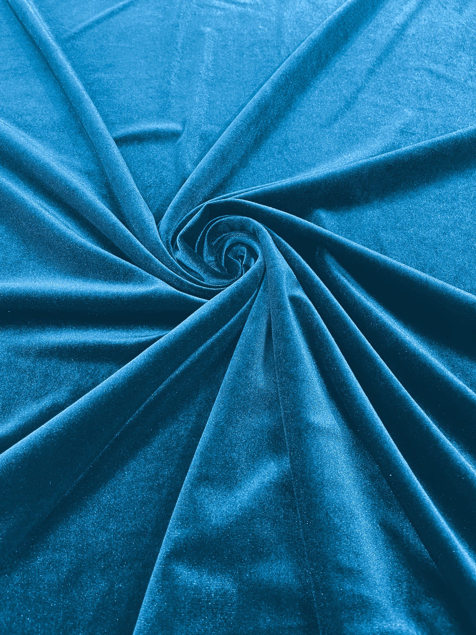 Turquoise Stretch Velvet Polyester Spandex 60" Wide | Plush Velvet For Christmas, Apparel, Cosplay, Curtains, Decoration, Costume