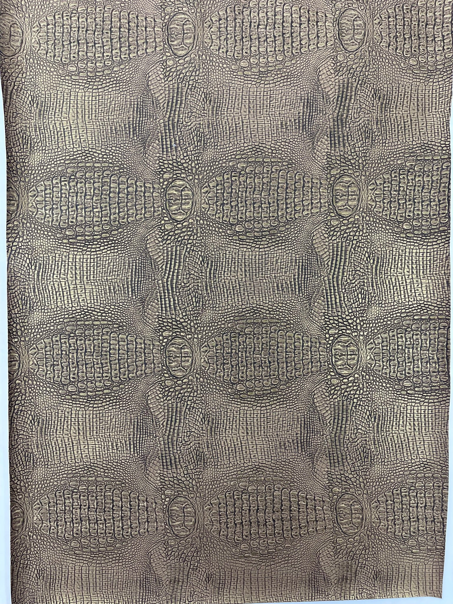 Metallic Gator Vinyl Fabric 54" Wide / Upholstery Crafting Accessories Applications Faux Leather PVC.
