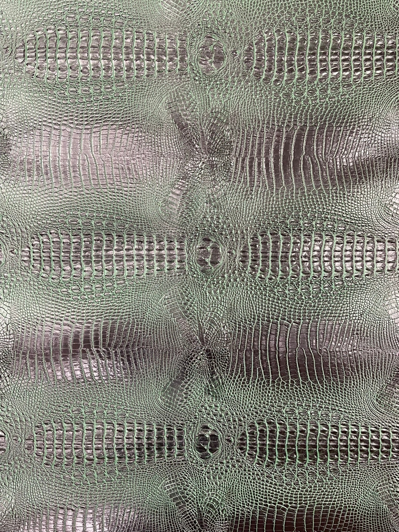 Florida Gator 3D Embossed Vinyl Fabric / 2 Tone Crocodile Vinyl Leather 54" Wide