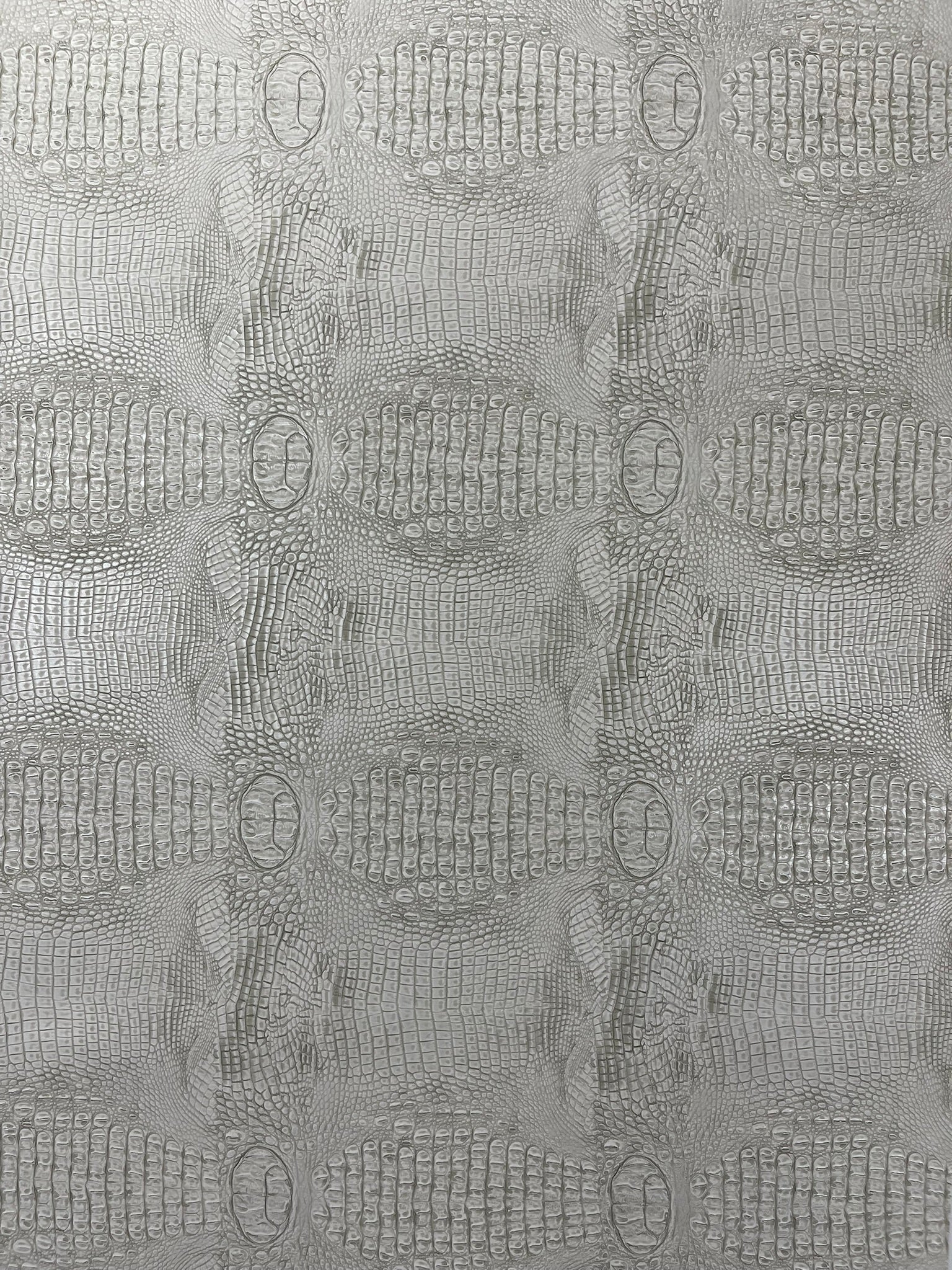 Metallic Gator Vinyl Fabric 54" Wide / Upholstery Crafting Accessories Applications Faux Leather PVC.