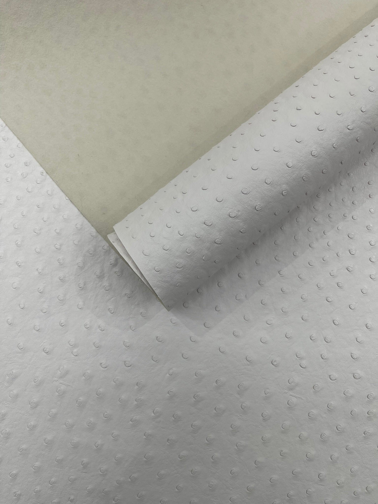 Classic Ostrich Upholstery Vinyl Fabric / Faux Leather Accessories Crafting Apparel Upholstery Vinyl Fabric 54" Wide.