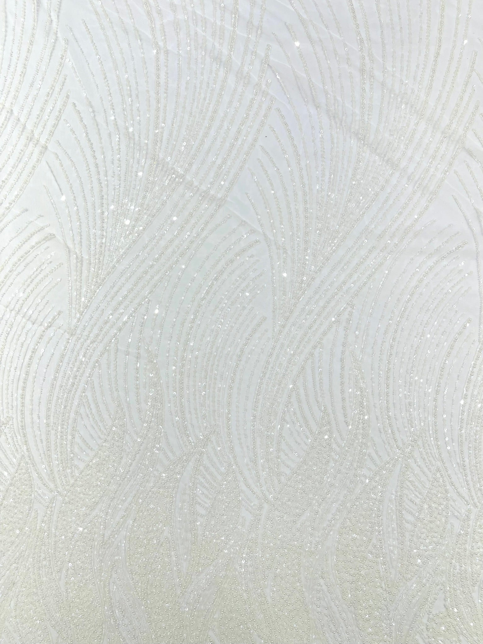 Flame Fashion Beaded Lace Fabric| Prom| Wedding| By The Yard.