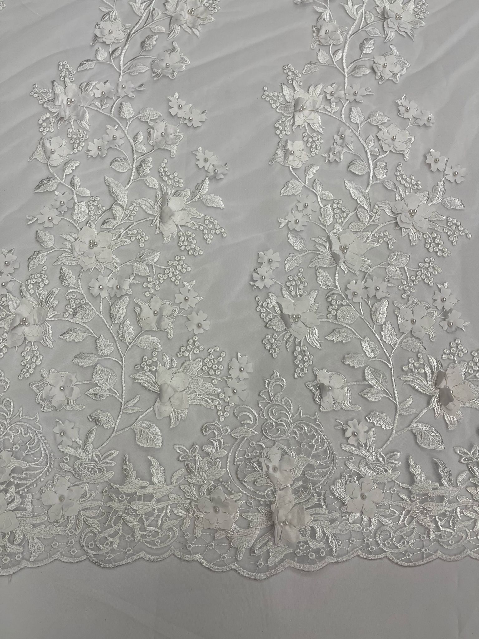 3D FLORAL PRINCESS LACE (by the yard)