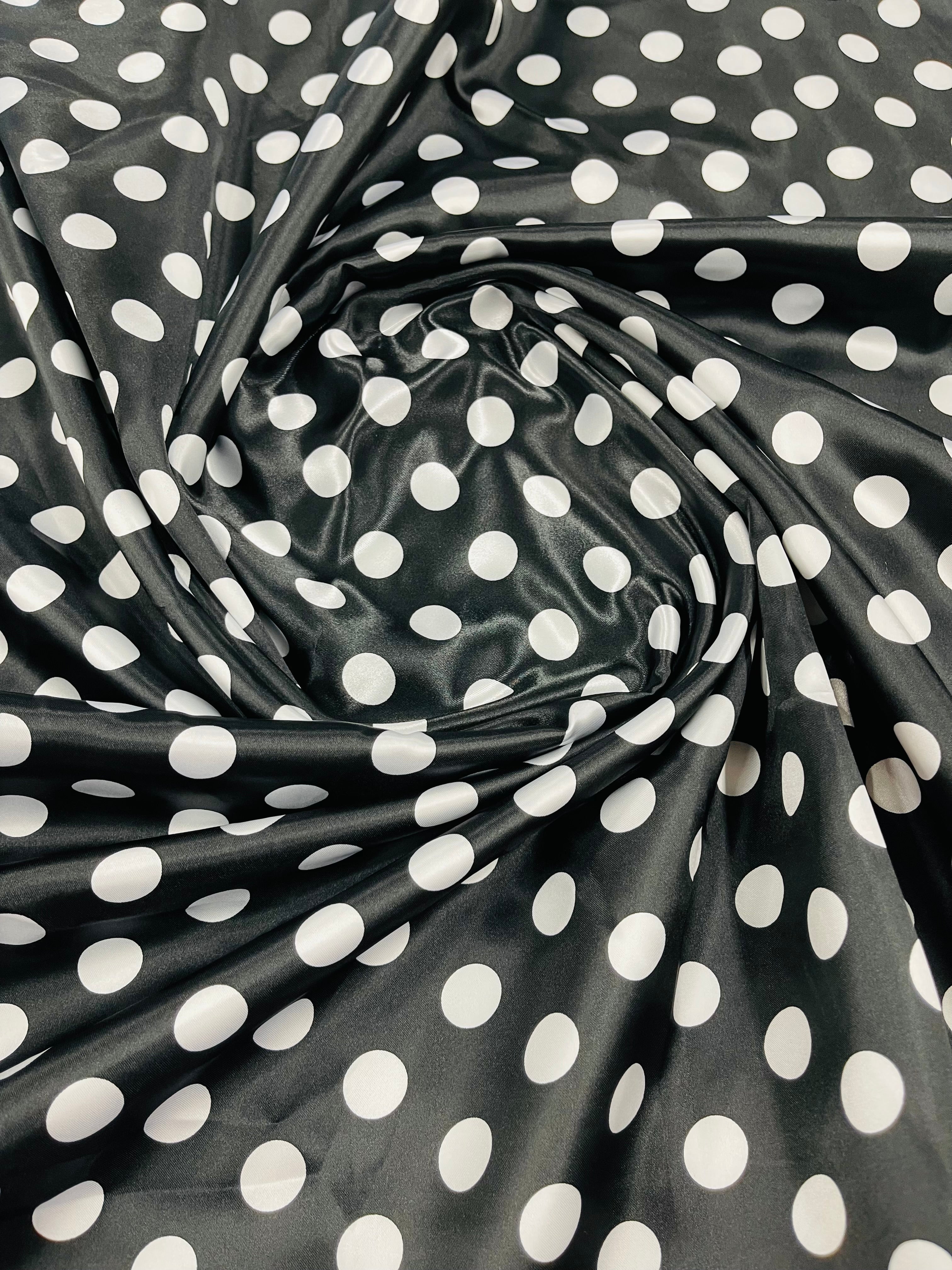 POLKA DOT SATIN (by the yard)