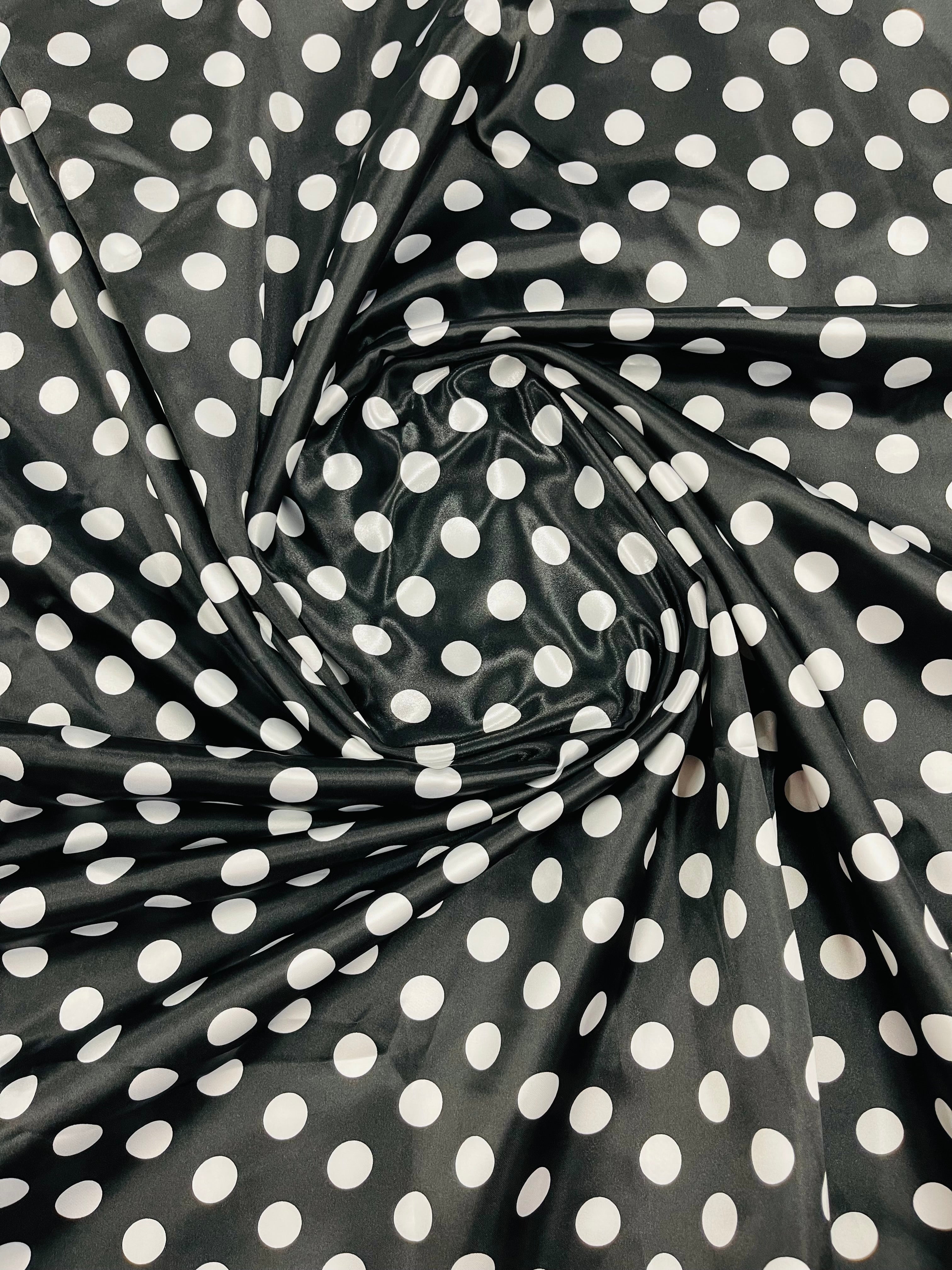 POLKA DOT SATIN (by the yard)