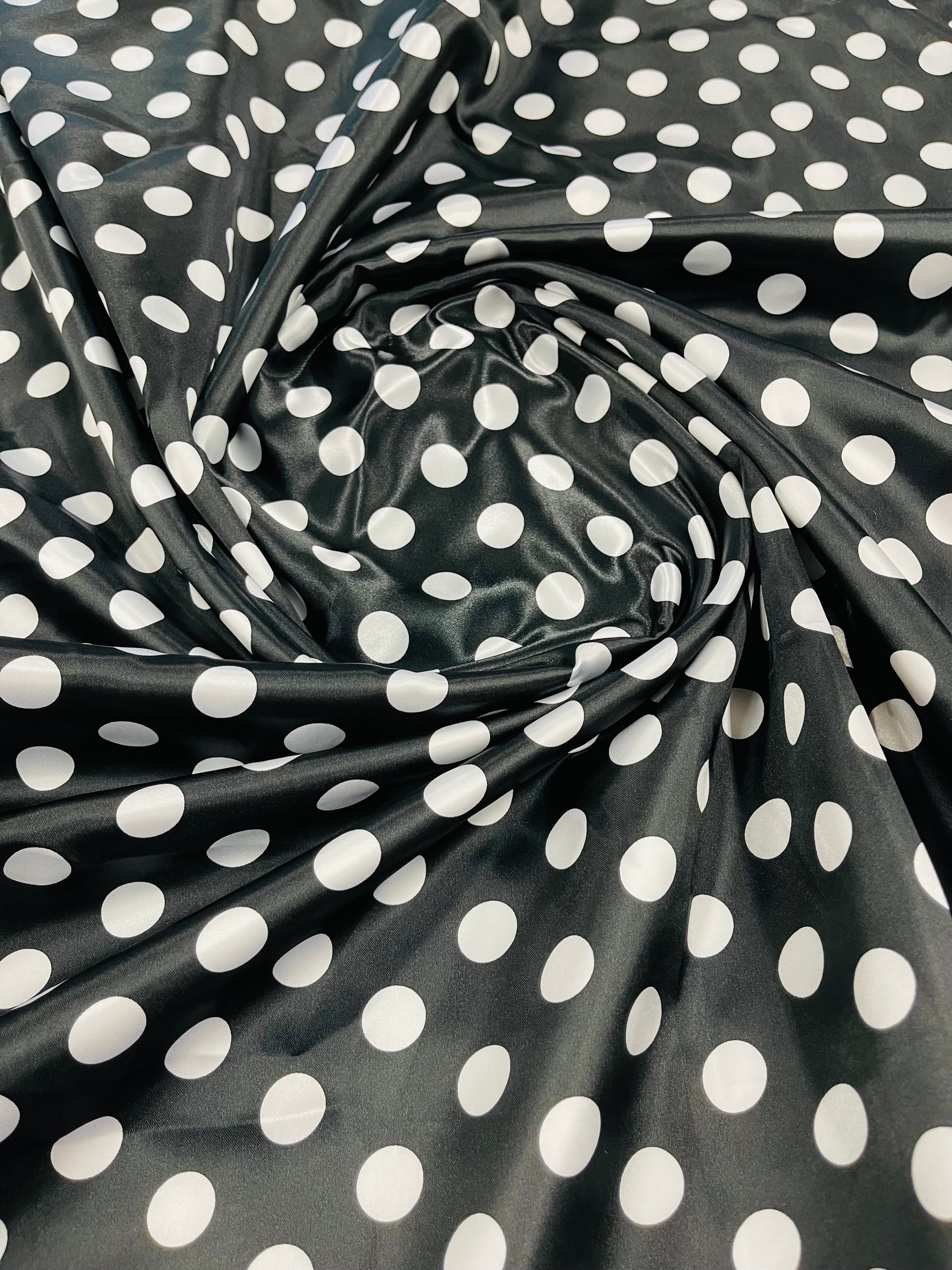 POLKA DOT SATIN (by the yard)