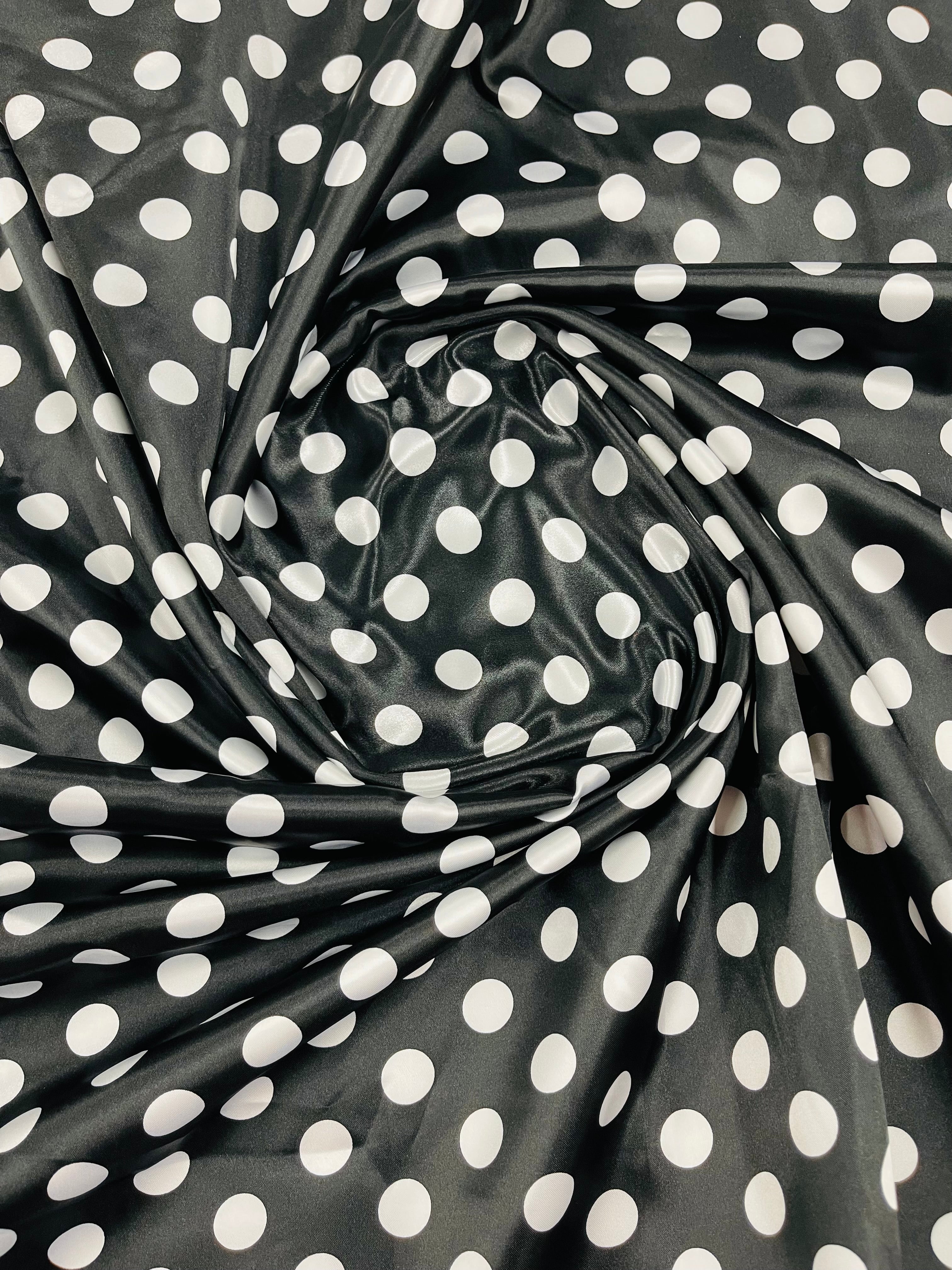 POLKA DOT SATIN (by the yard)