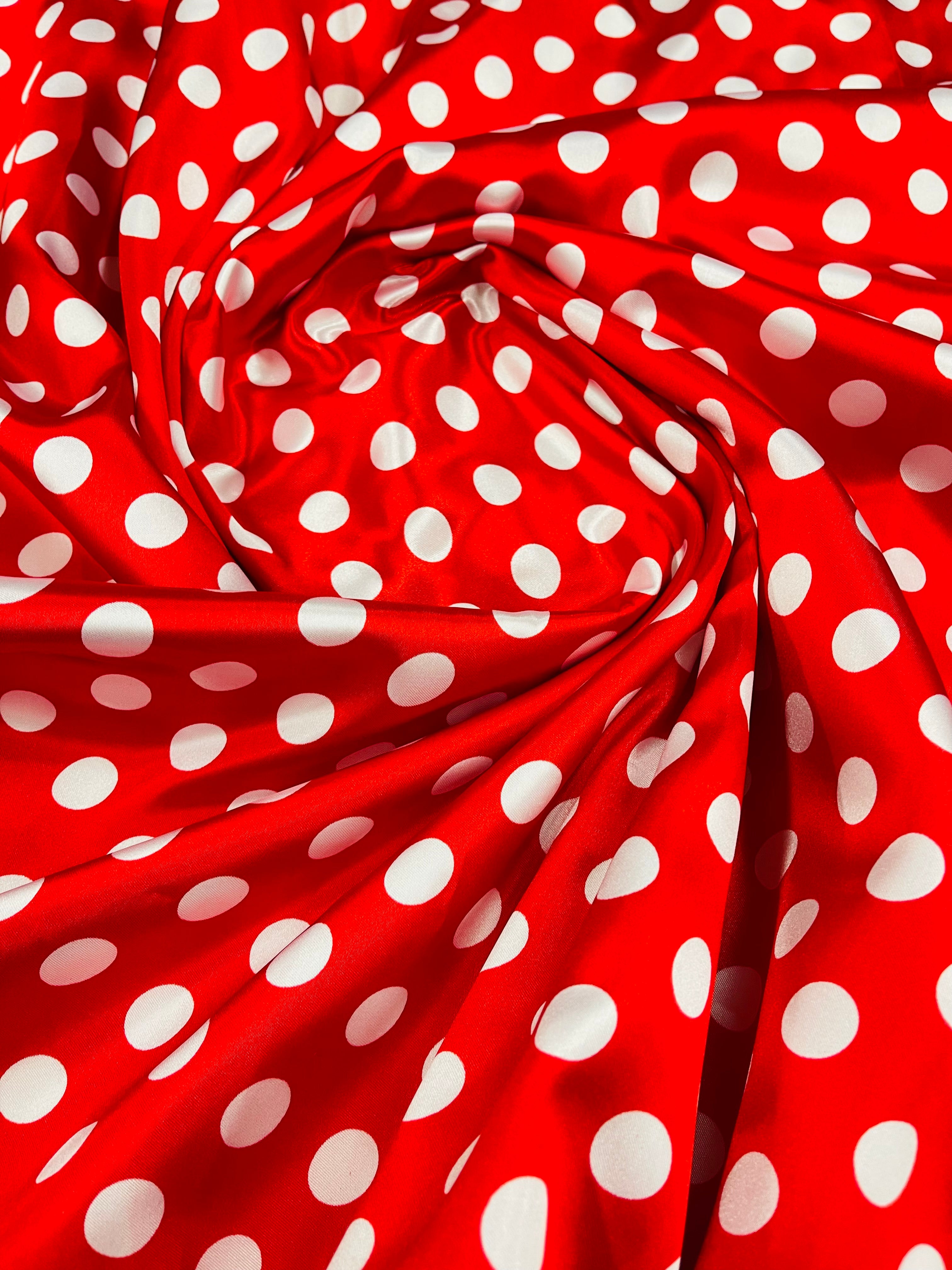 POLKA DOT SATIN (by the yard)