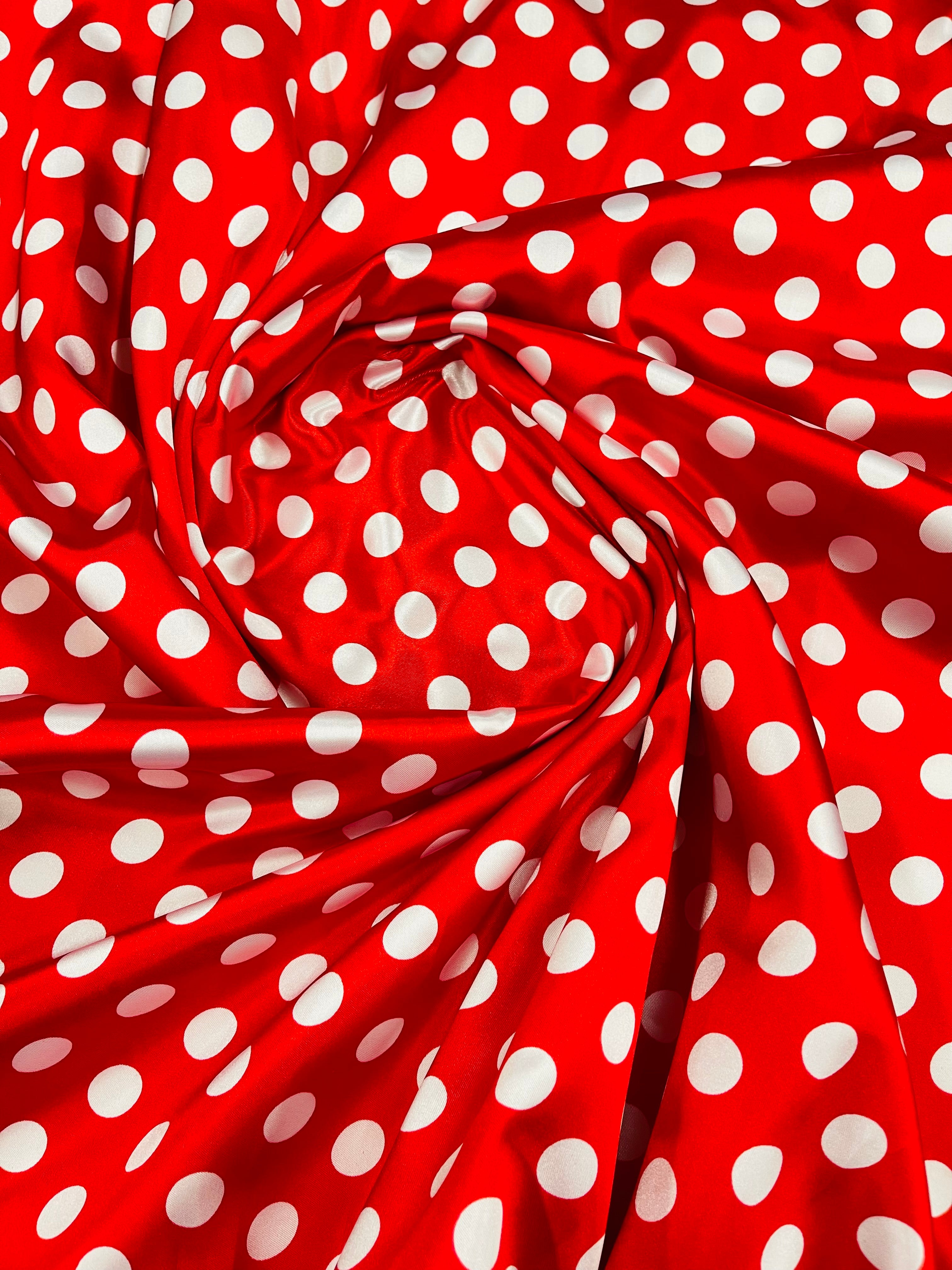 POLKA DOT SATIN (by the yard)