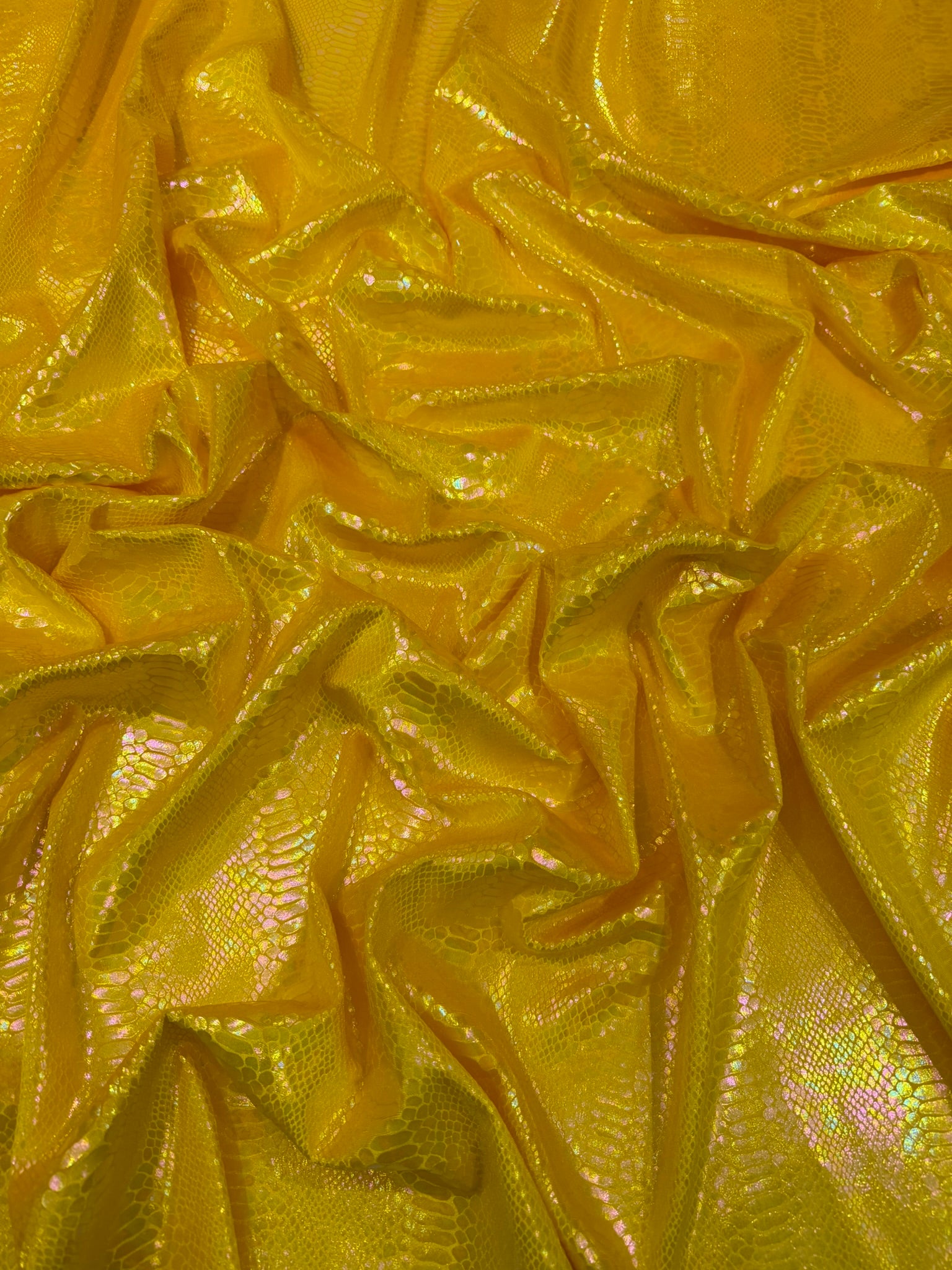 Illusion Foil Mamba Snake Design Stretch Velvet Fabric 58" Wide| Costume.