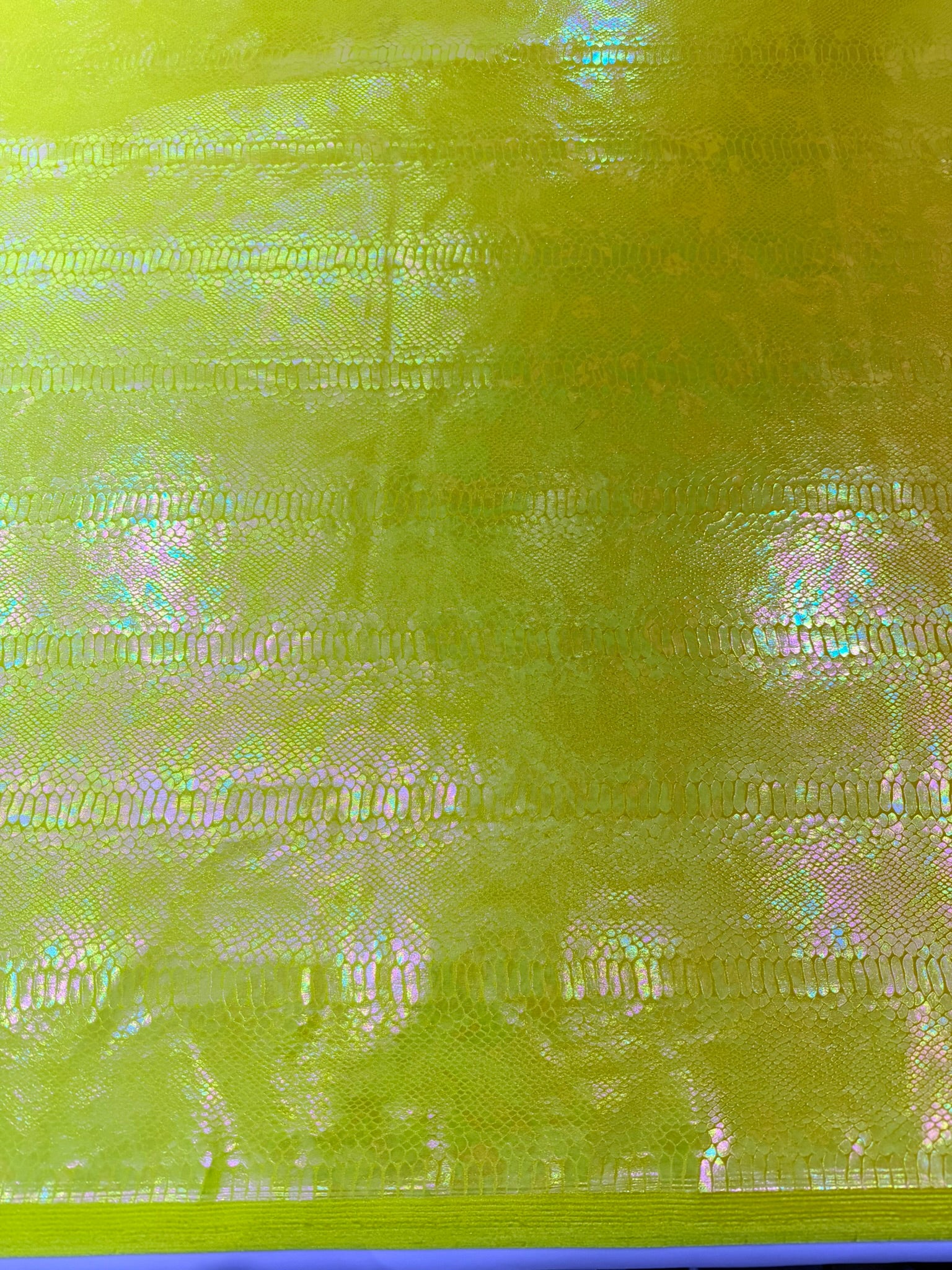 Illusion Foil Mamba Snake Design Stretch Velvet Fabric 58" Wide| Costume.