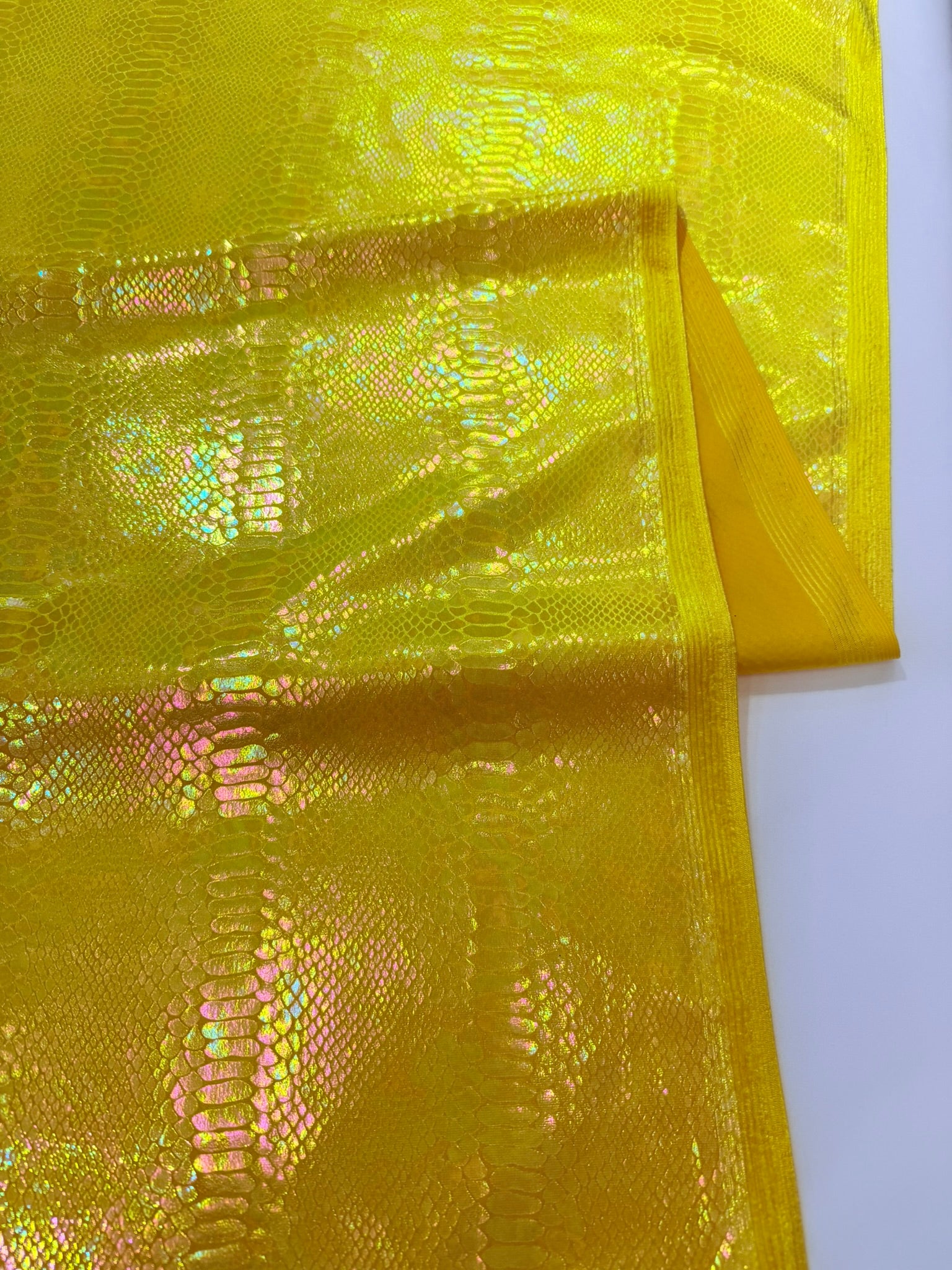 Illusion Foil Mamba Snake Design Stretch Velvet Fabric 58" Wide| Costume.