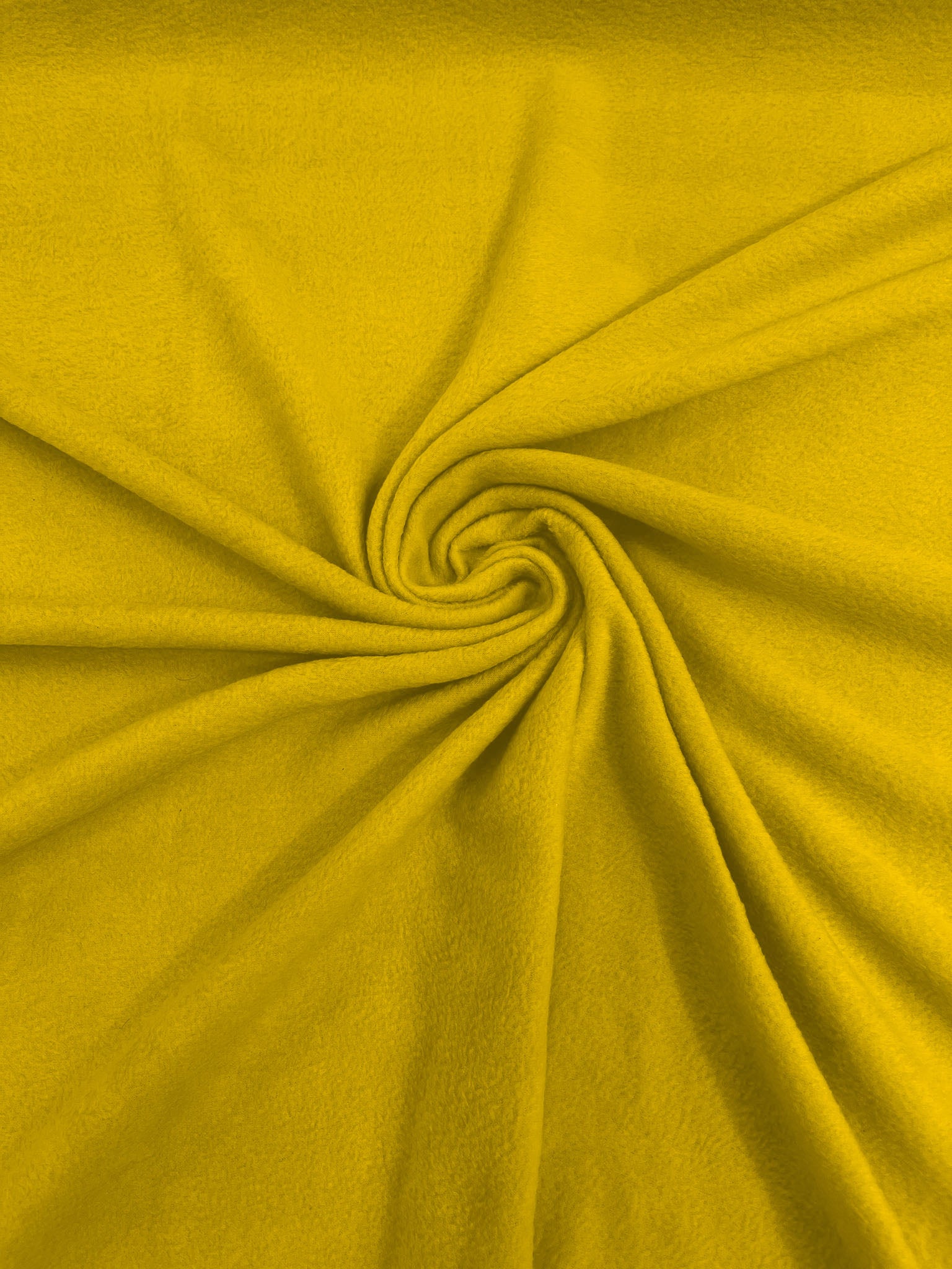 Yellow Solid Polar Fleece Fabric Anti-Pill 58" Wide Sold by The Yard